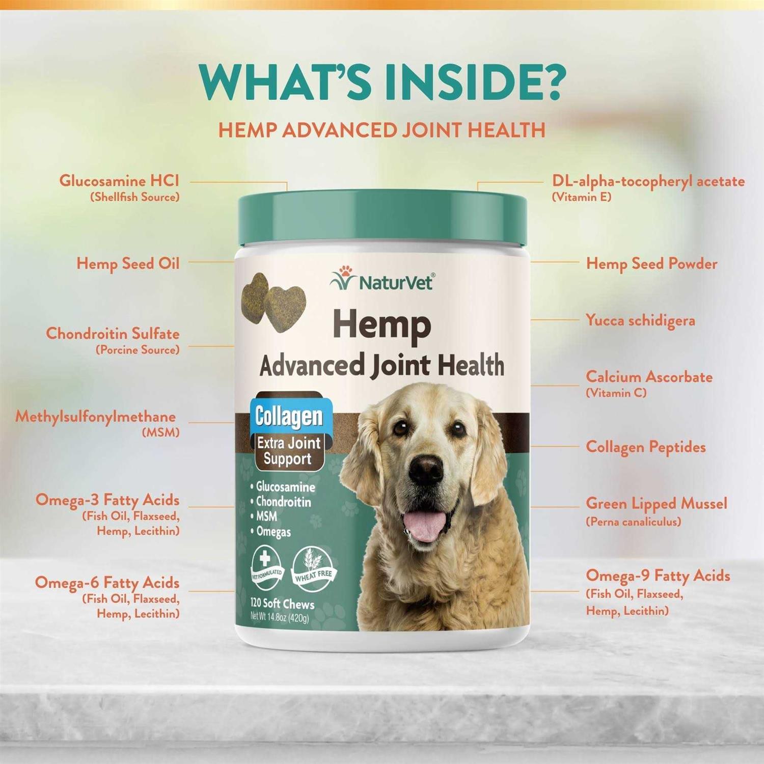 NaturVet Hemp Joint Health for Dogs - Healthber
