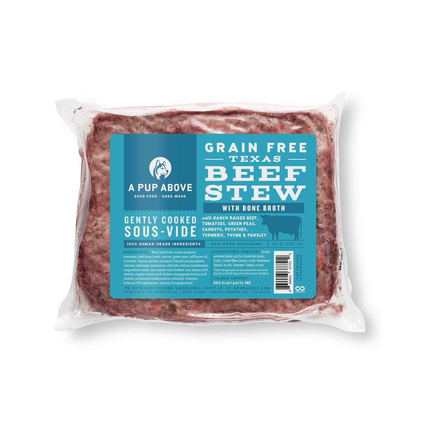 A Pup Above Texas Beef Stew Dog Food - Healthber