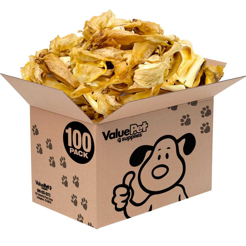 ValueBull Natural Brown Cow Ears Crunchy Style - Healthber