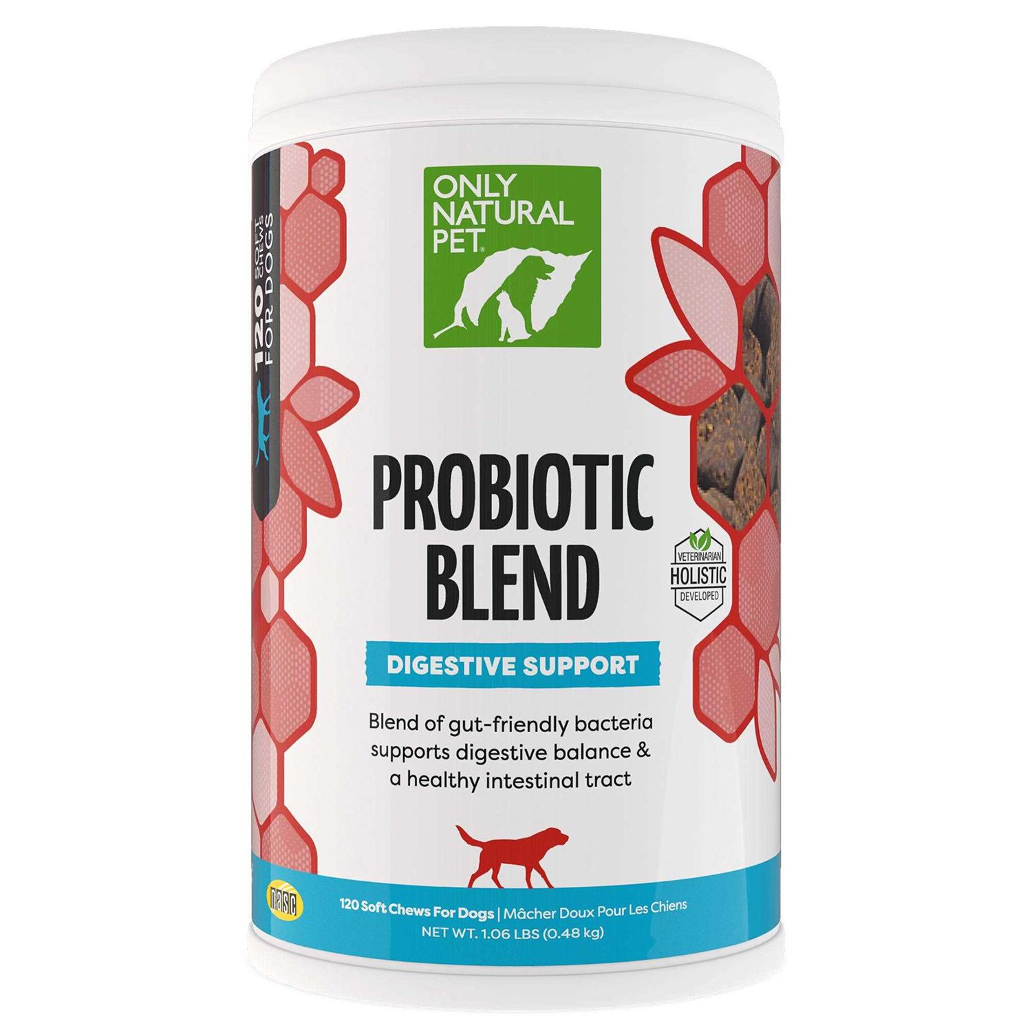 Only Natural Pet Probiotic Blend Digestive Support Soft Dog Chews - Healthber