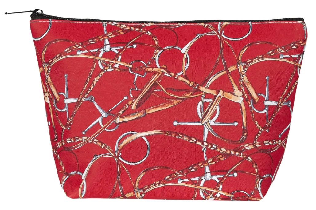 Lila Snaffle Bridle Cosmetic Pouch - Healthber