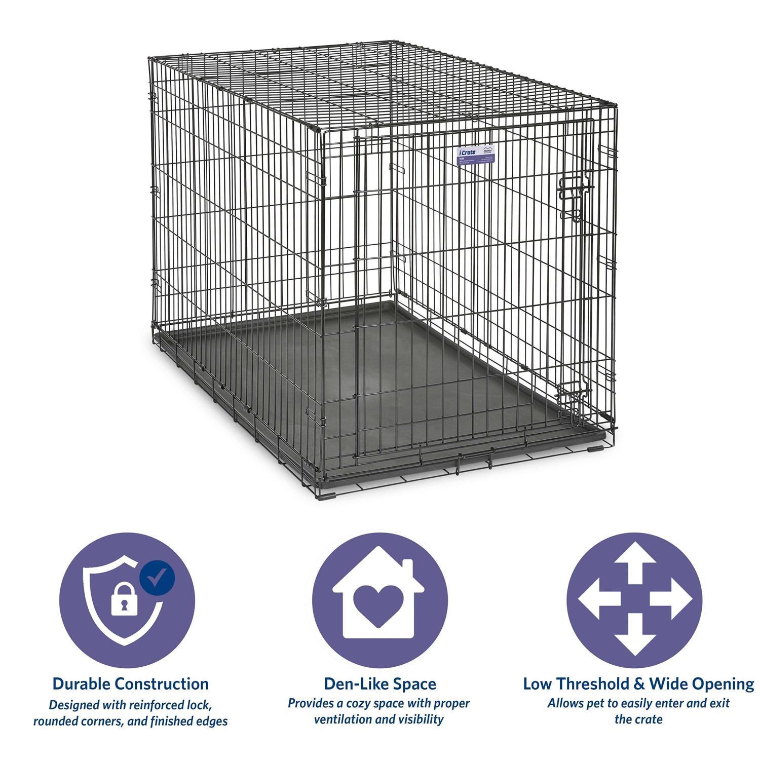Midwest iCrate Double Door Dog Crate - Healthber