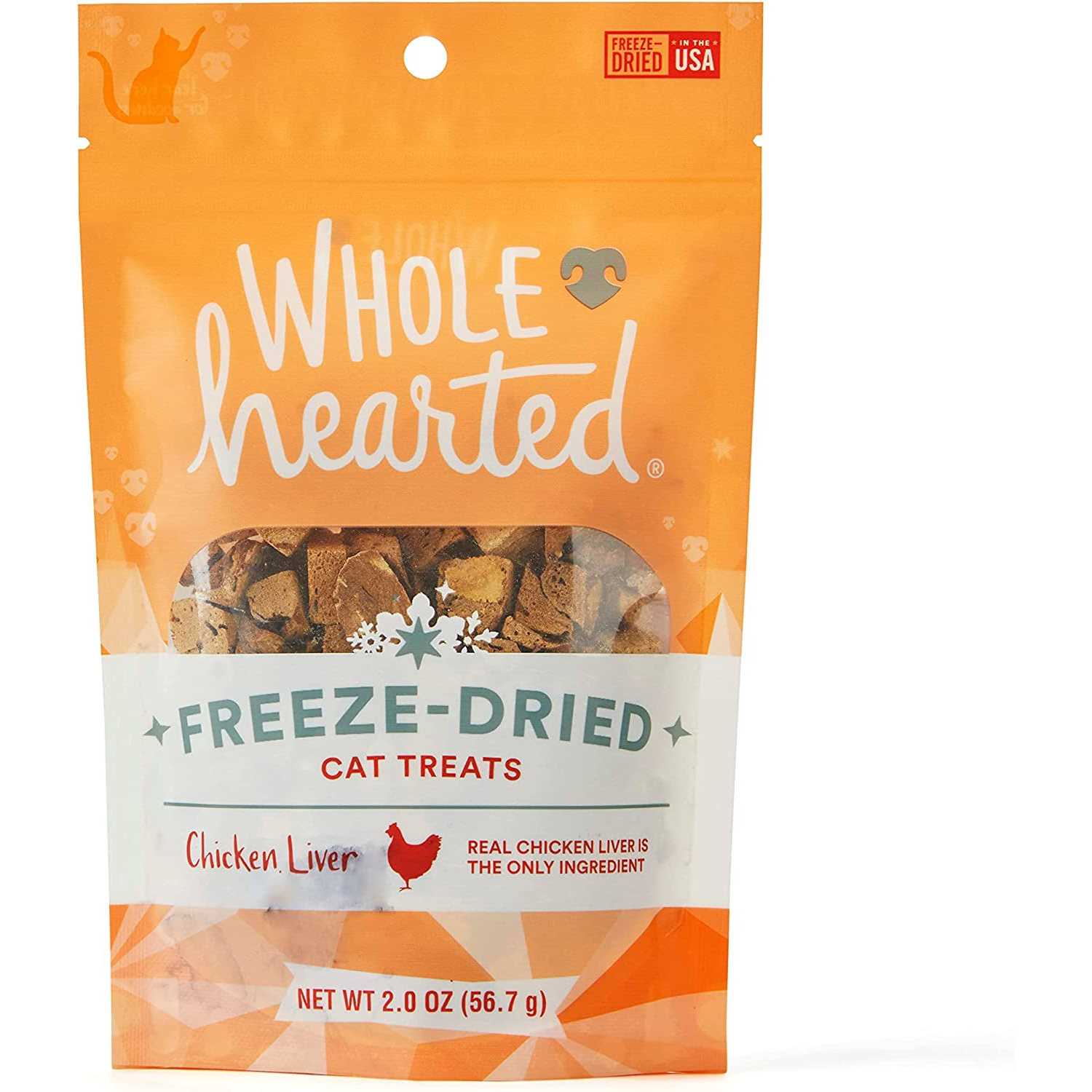 WholeHearted Chicken Liver Freeze-Dried Cat Treats - Healthber