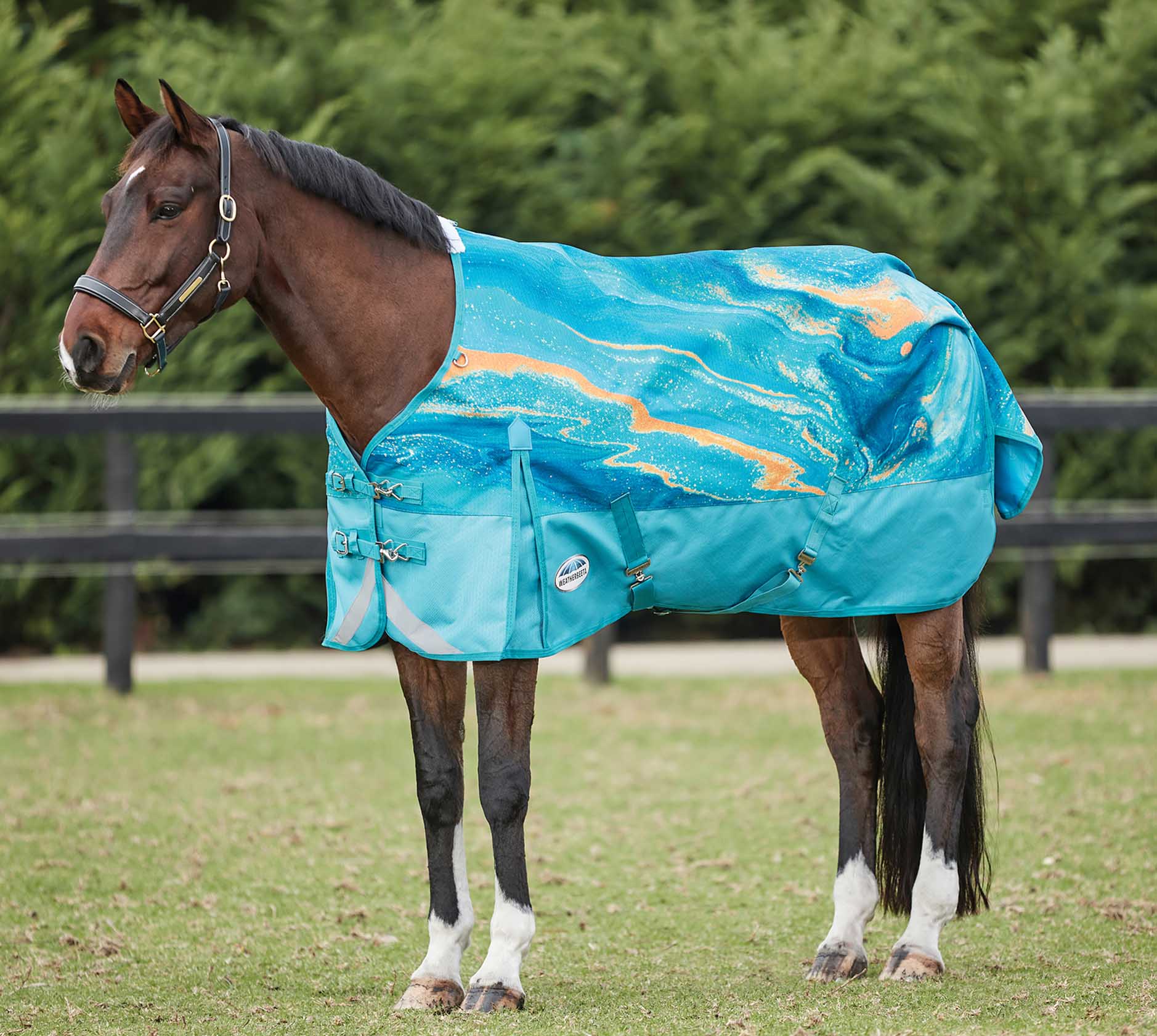 WeatherBeeta ComFITec Plus Dynamic II Standard Neck Blanket, Blue Marble - Healthber