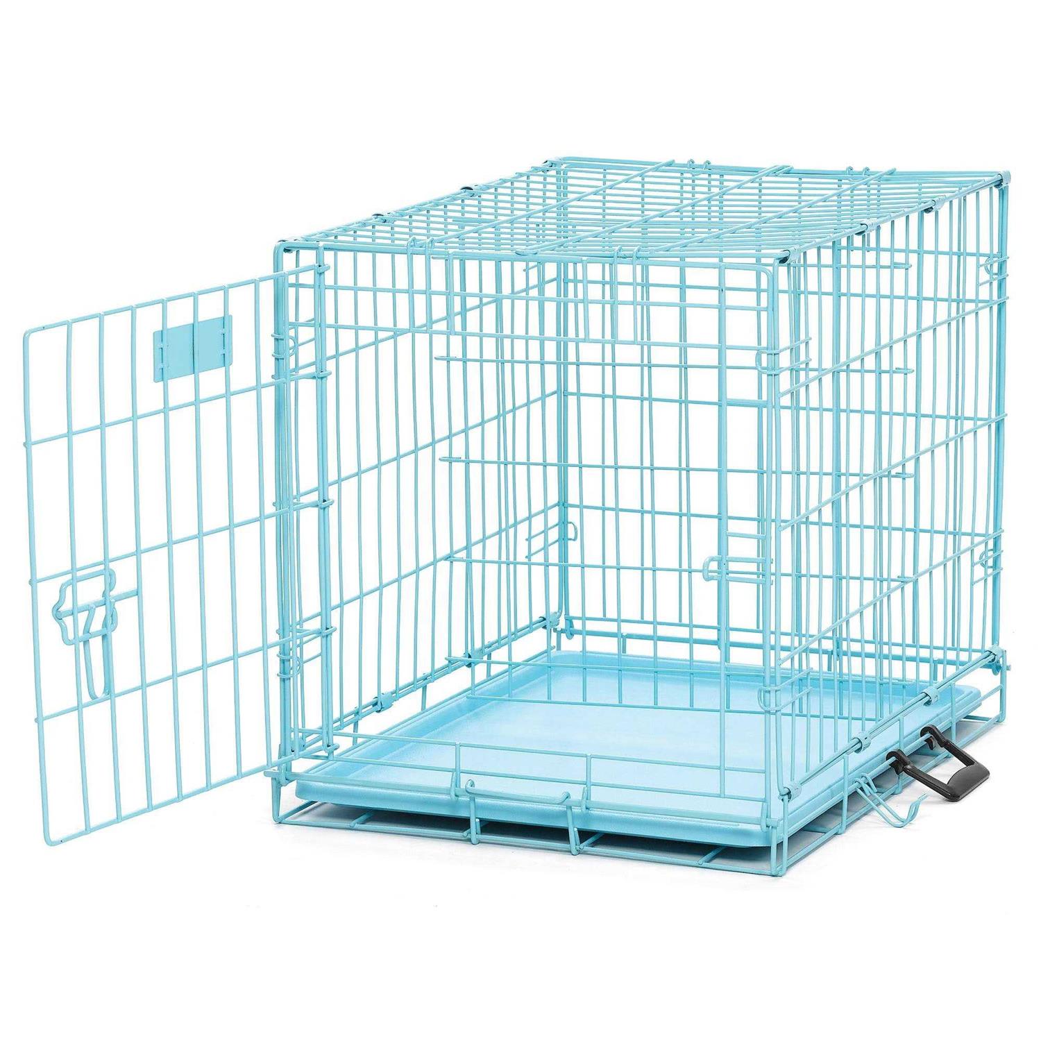 Midwest iCrate Single Door Dog Crate Blue - Healthber