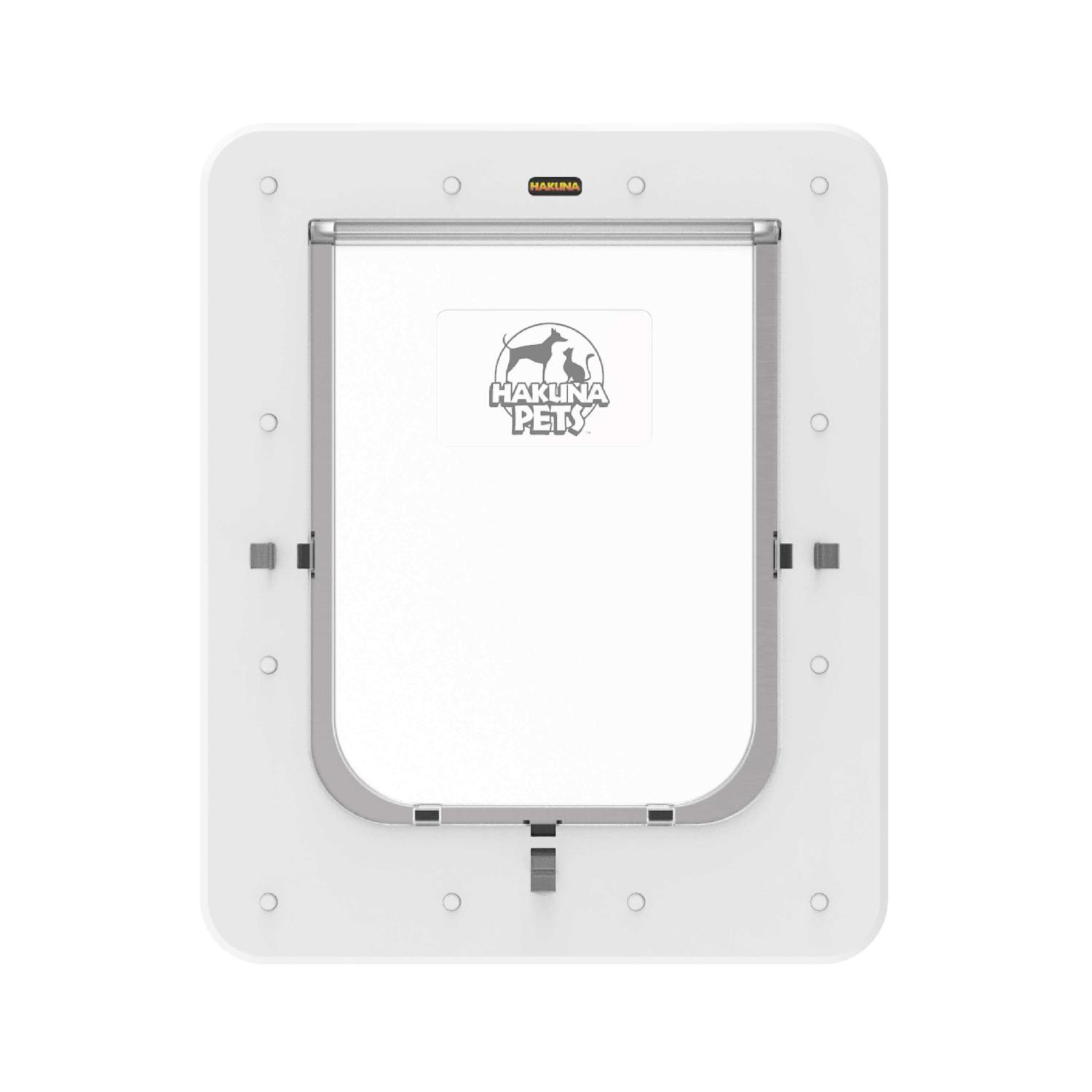 Hakuna Pets White Super Tough Pet Door - Healthber