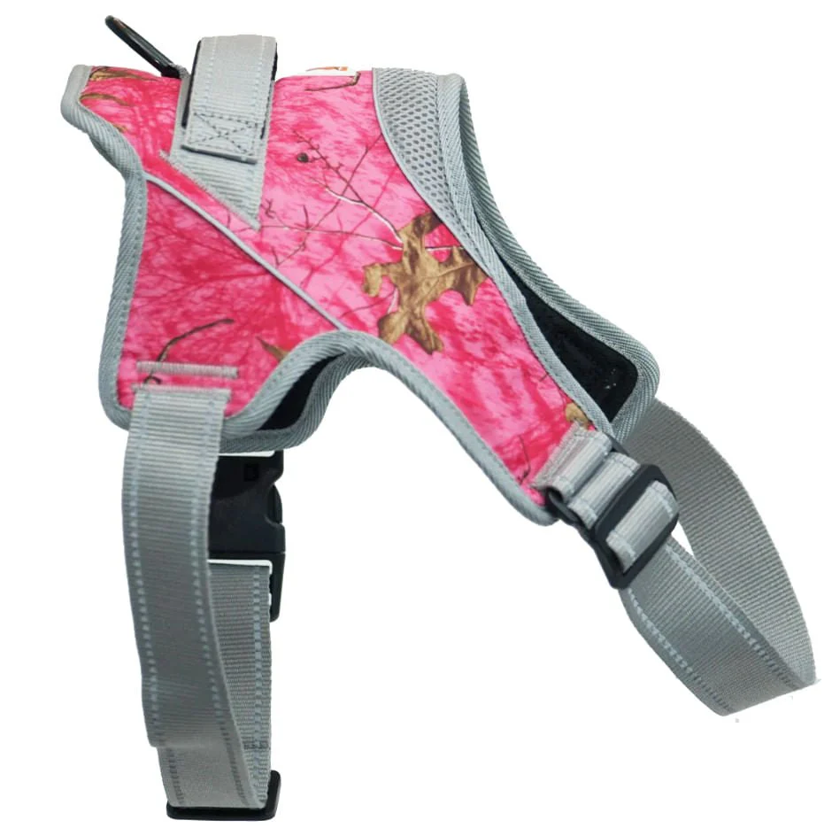 Doggy Tales Patented Realtree Hart Harness, Paradise Pink - Healthber