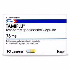 Rx Tamiflu, 75mg x 10 Capsules - Healthber