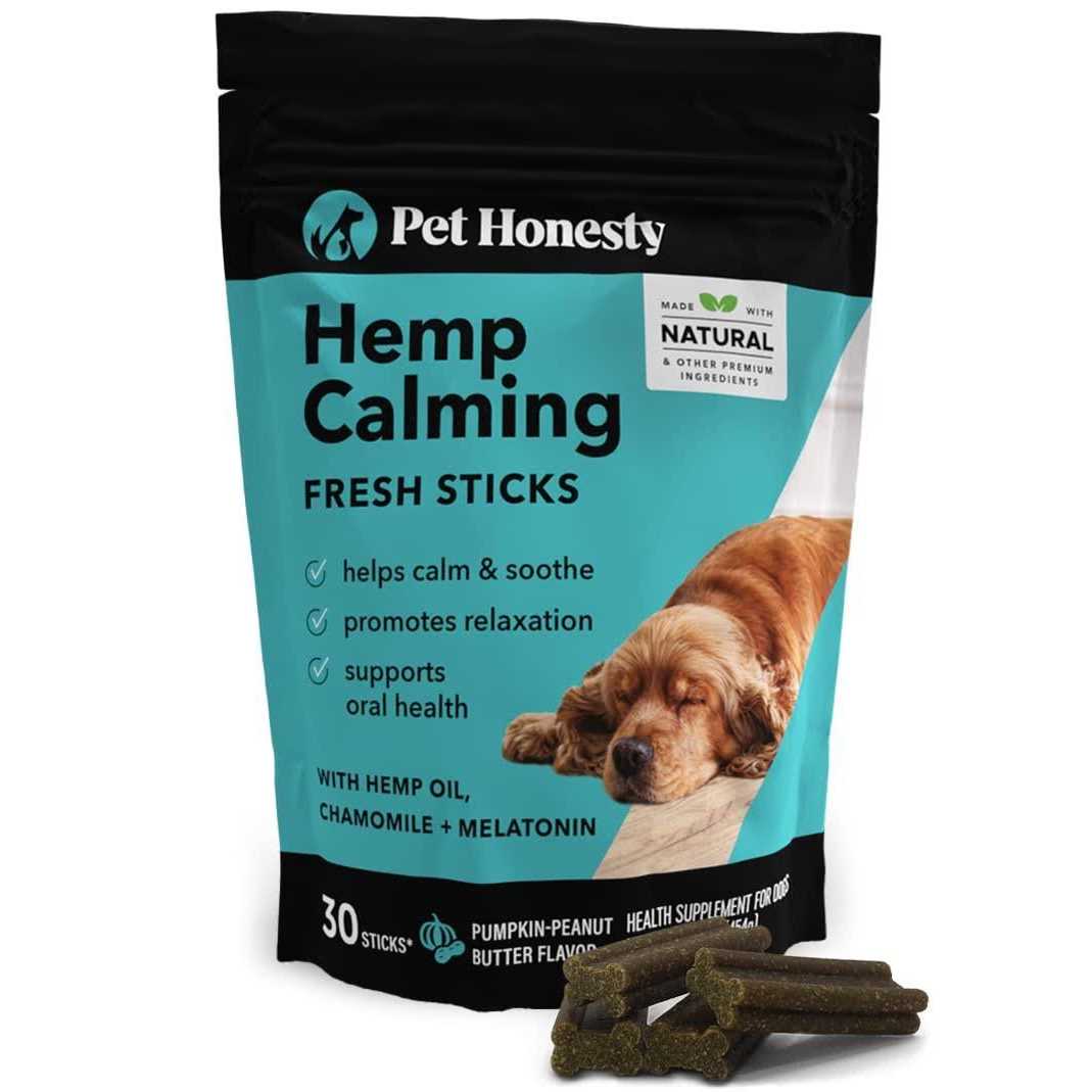 Pet Honesty Hemp Calming Fresh Sticks Dental Treats for Dogs - Healthber