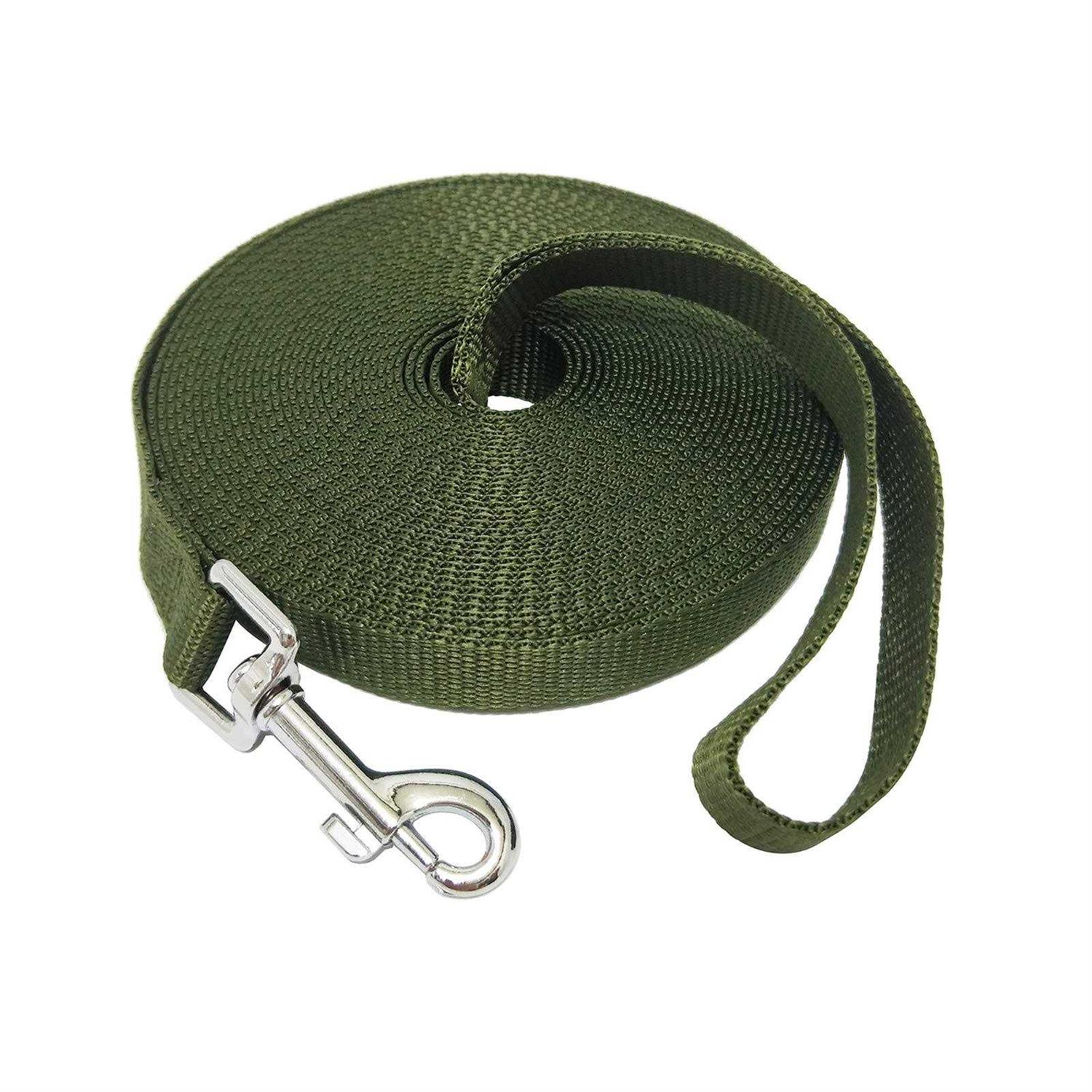 Nylon Training Dog Leash for Small Medium Large Dogs 15ft 20ft 30ft 50ft Long Leash Dog/Puppy Lead for Obedience Recall Training - Healthber