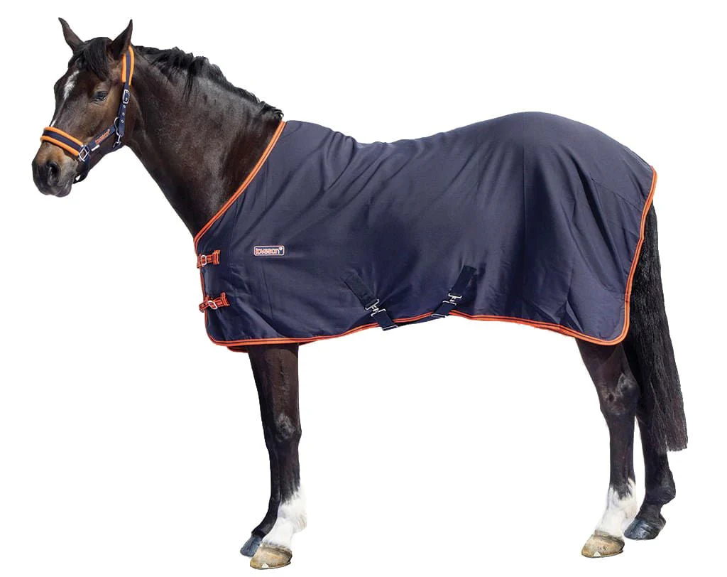 Loveson Stable Sheets, Navy/Navy/Orange - Healthber