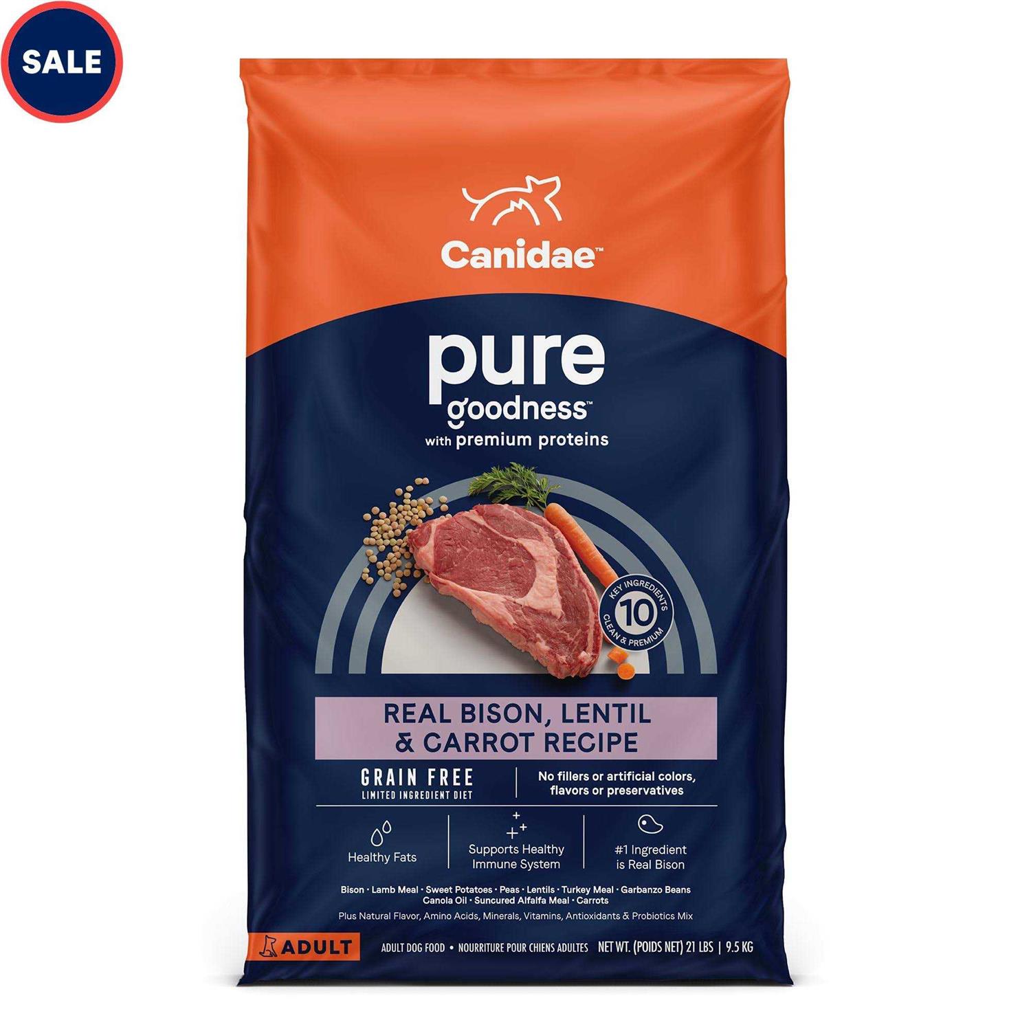 Canidae Grain Free Pure Bison Dry Dog Food - Healthber