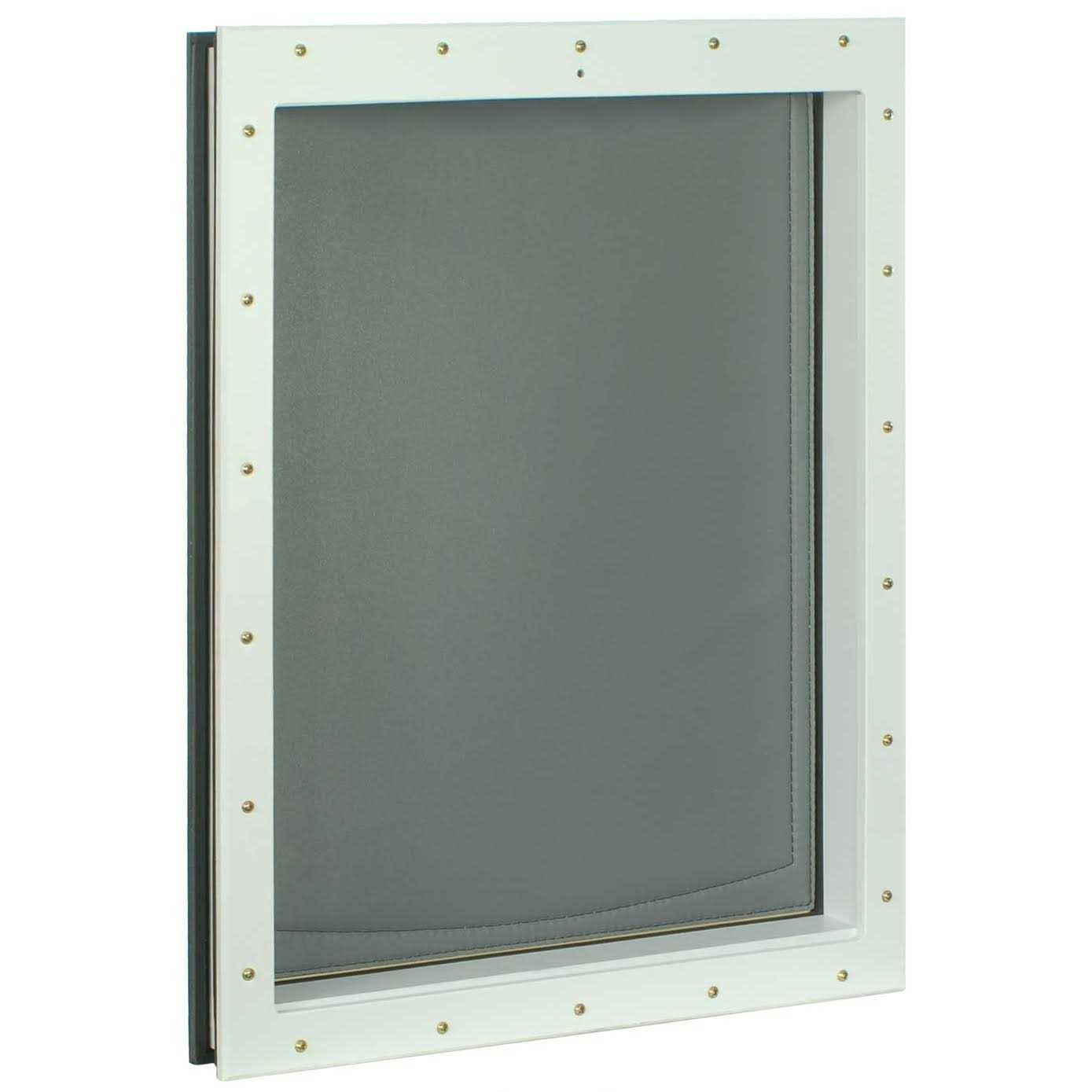 Freedom Pet Pass – Door Mounted Dog Doors – Large – Clear - Healthber