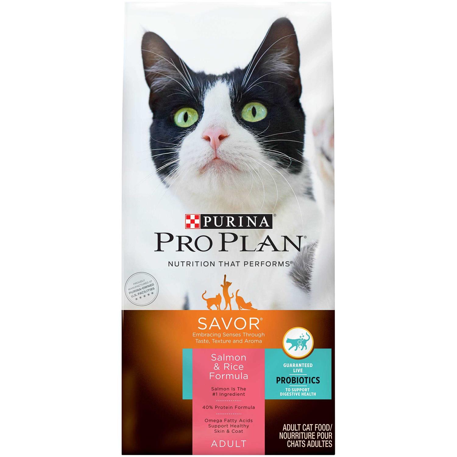 Purina Pro Plan Adult Salmon & Rice Formula Dry Cat Food - Healthber