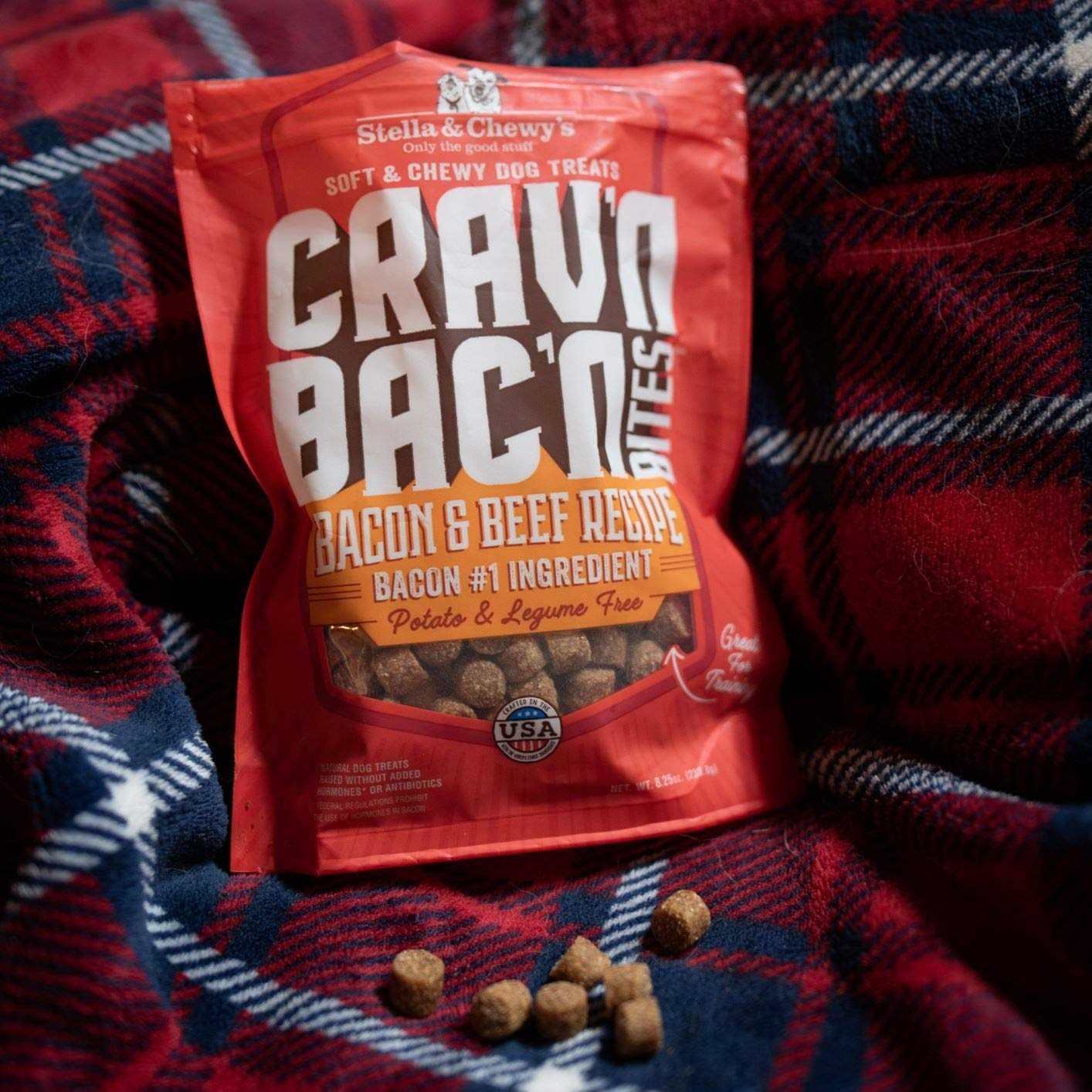 Stella & Chewy’s Crav’n Bac’n Bites Bacon Dog Treats - Healthber