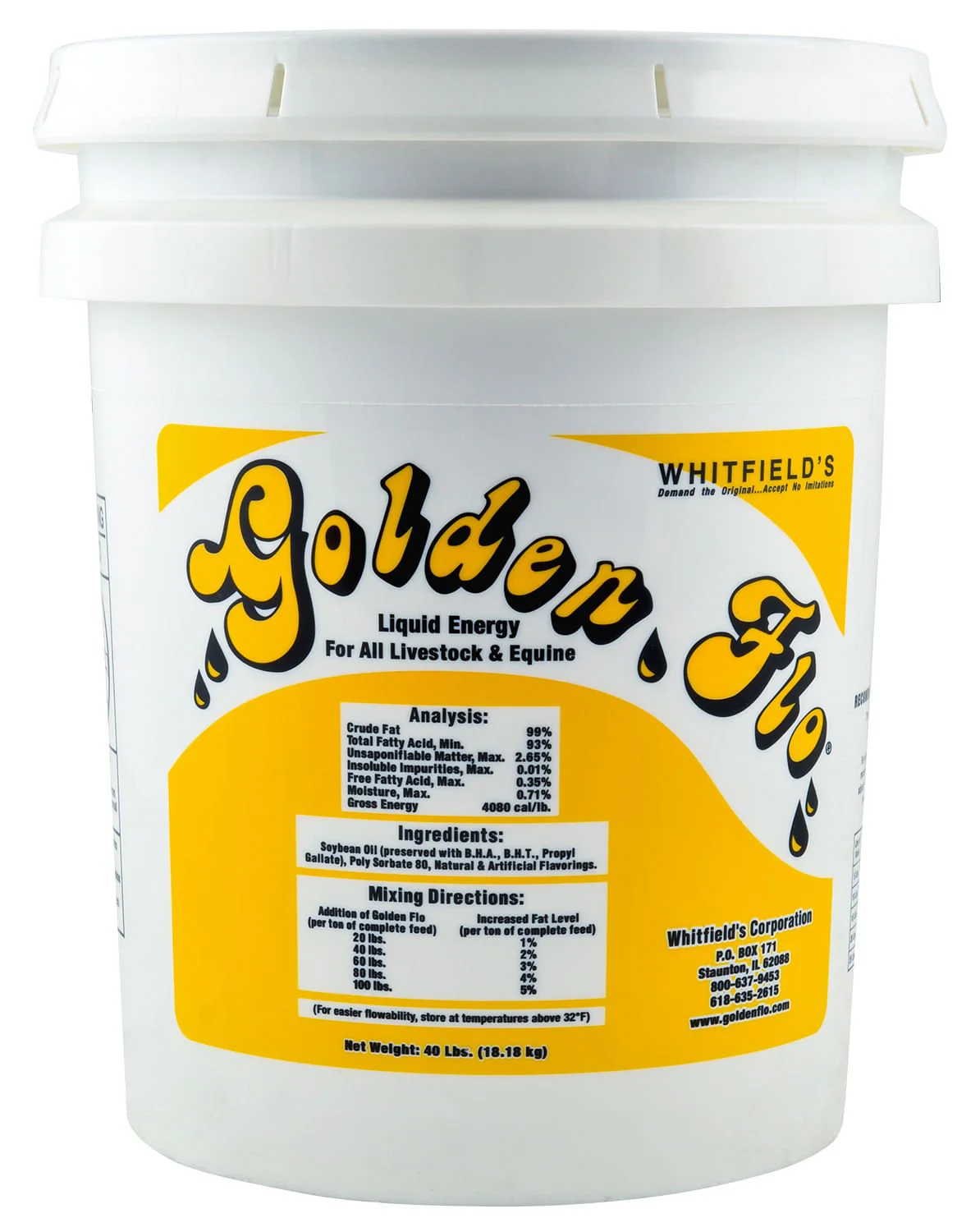 Golden Flo Liquid Energy, 5 Gallon - Healthber