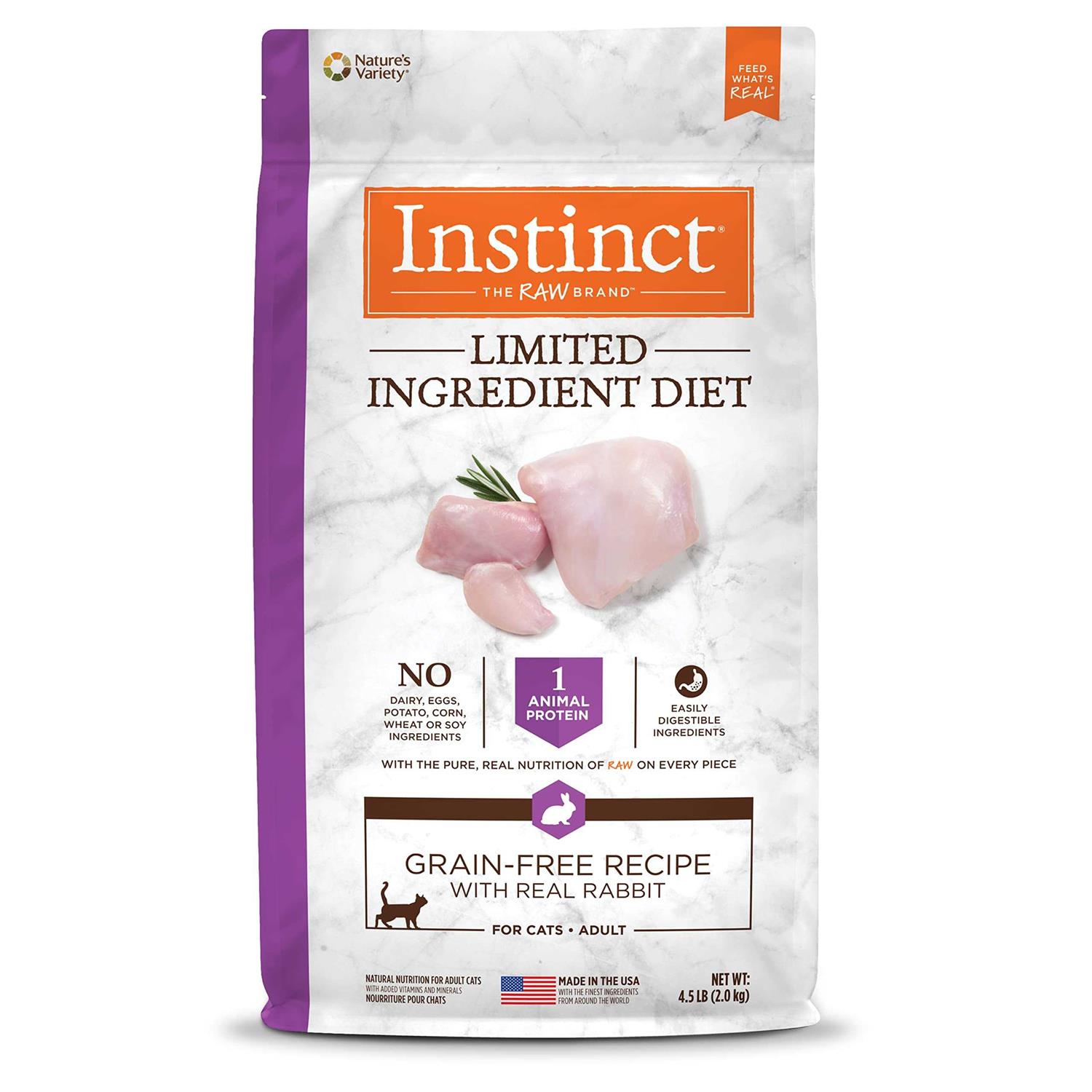 Instinct Limited Ingredient Diet Grain-Free Recipe with Real Rabbit Dry Cat Food - Healthber
