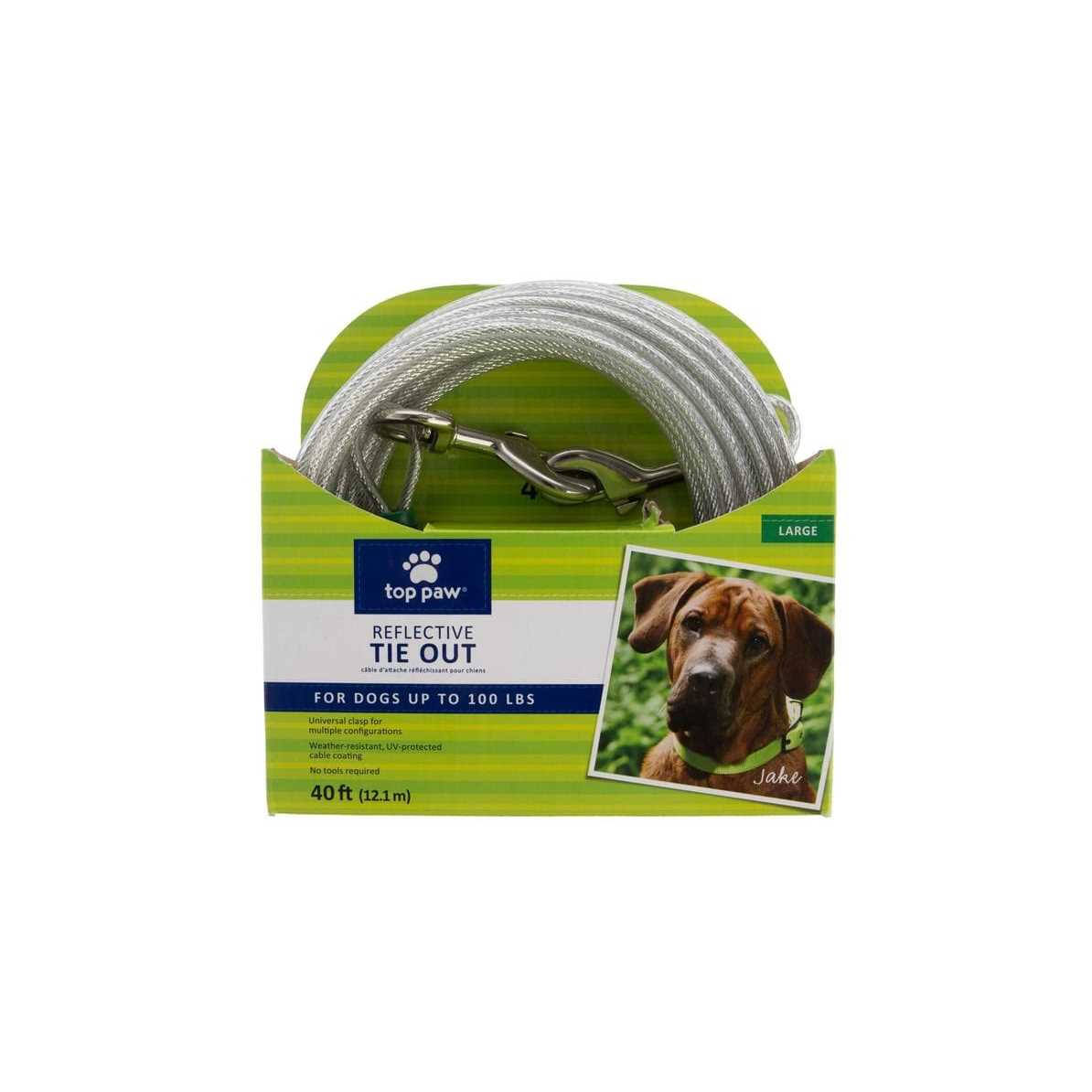 Top Paw Reflective Dog Tie Out - Healthber