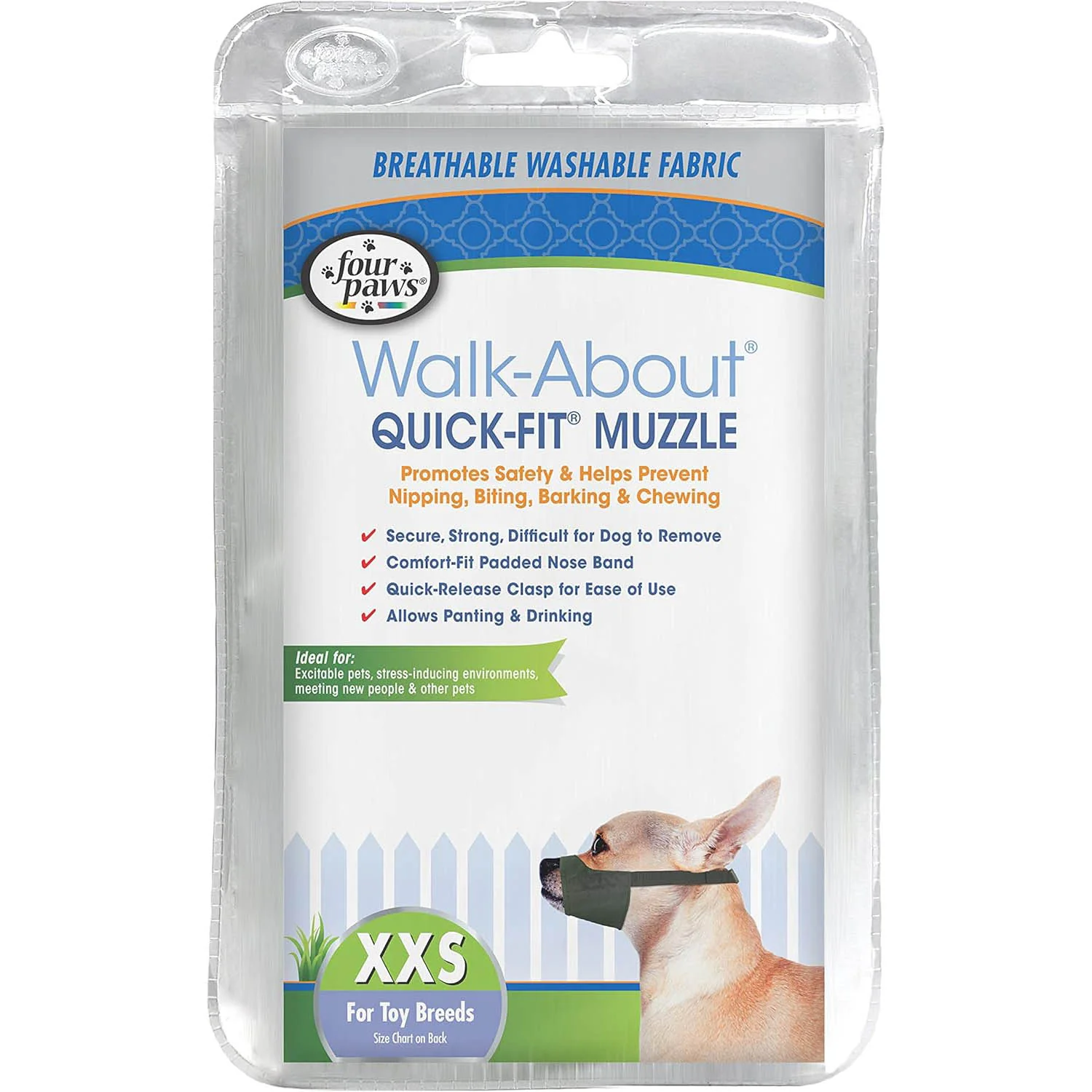 Quick-Fit Dog Muzzle by Four Paws - Healthber