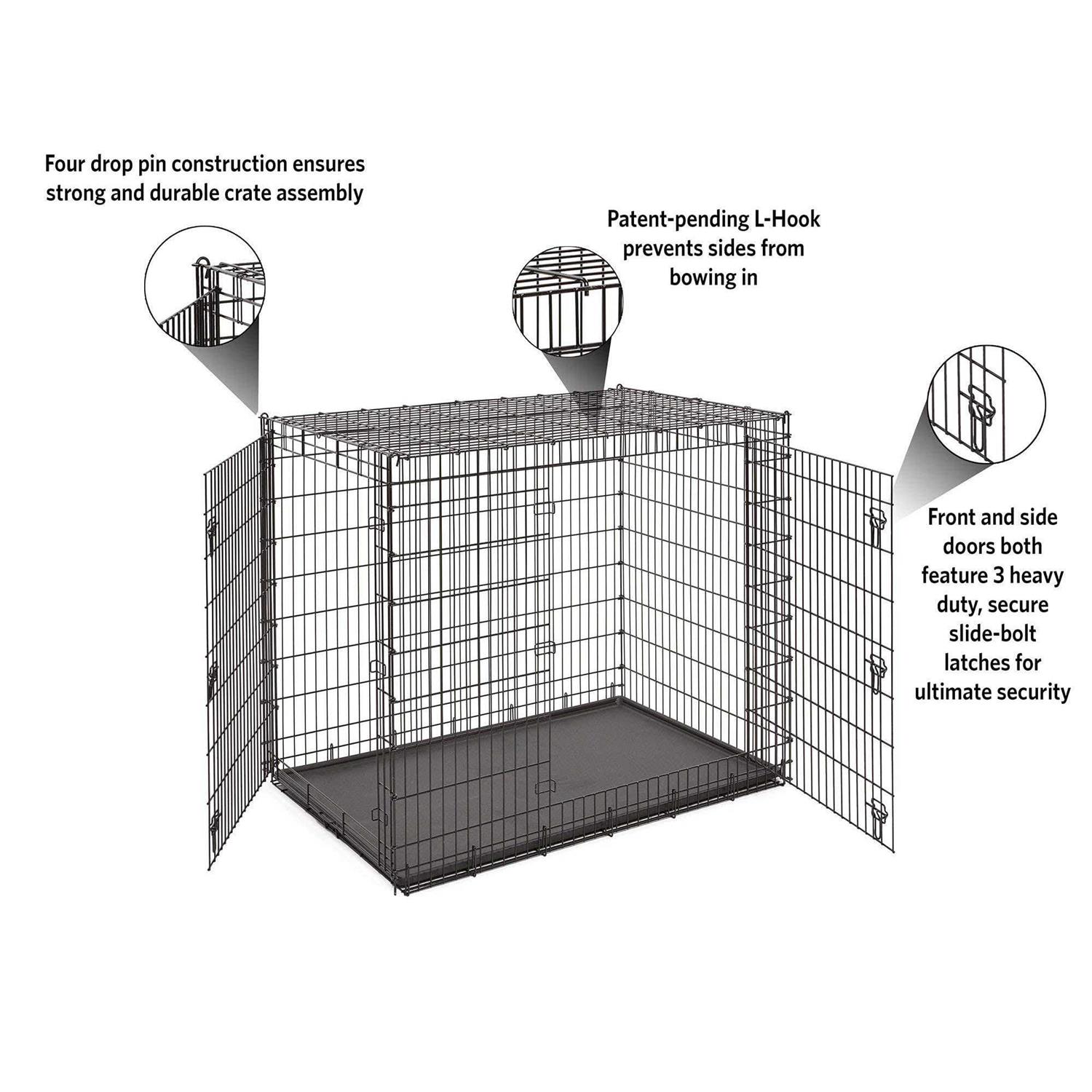 Midwest Solution Series Double Door Dog Crate - Healthber