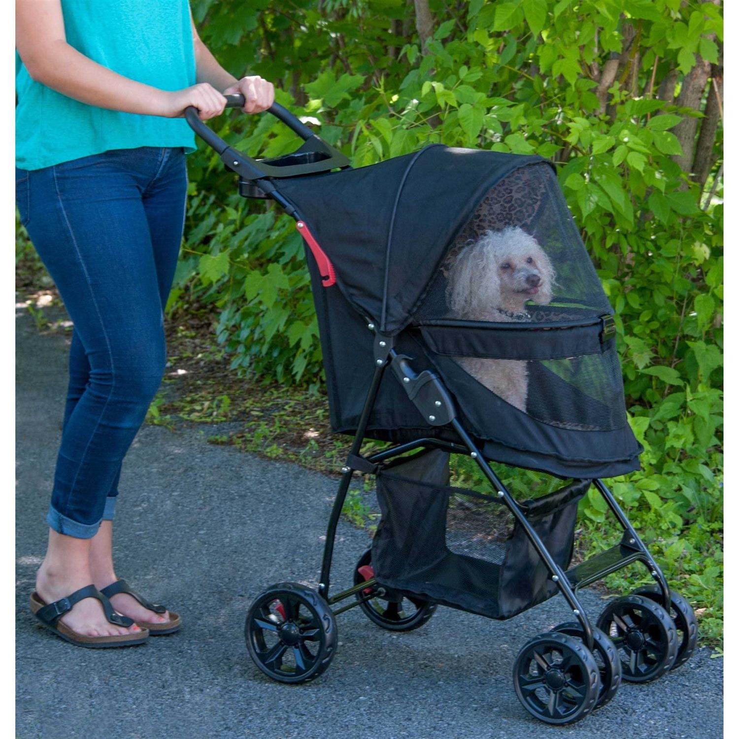 Pet Gear Happy Trails Lite No-Zip Pet Stroller - Healthber