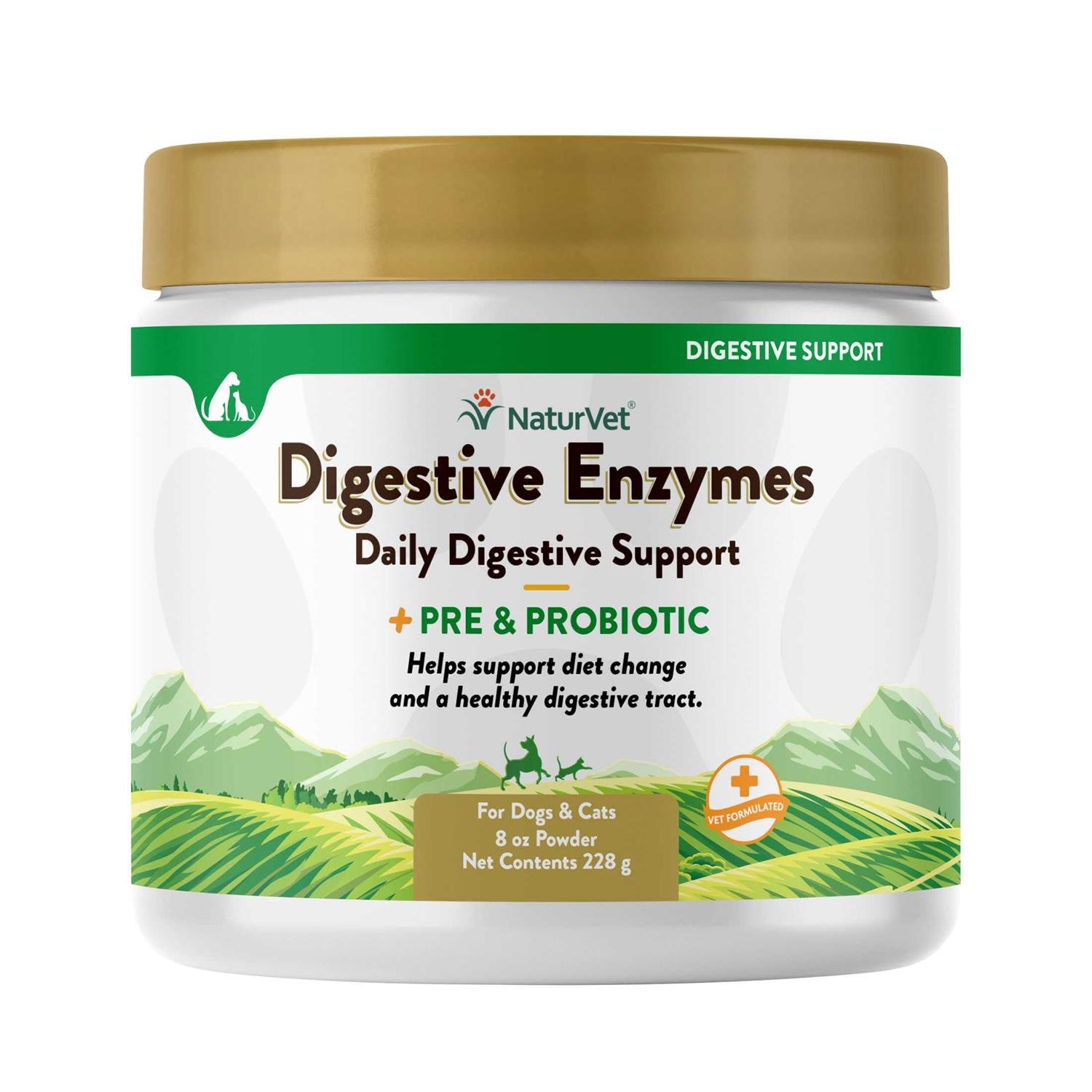 NaturVet Digestive Enzymes Powder - Healthber