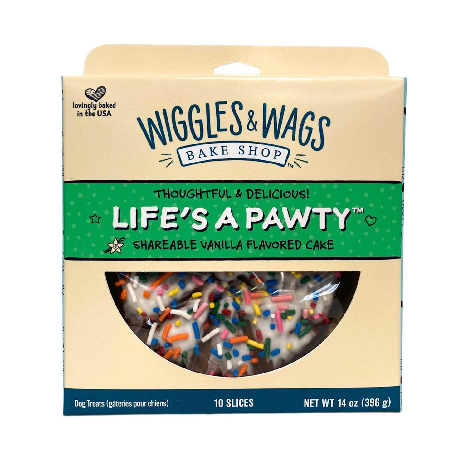 Wiggles & Wags Bake Shop Life’s a Pawty Cake Dog Treats - Healthber