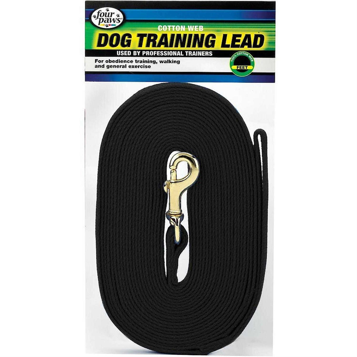 Four Paws Cotton Web Dog Training Lead - Healthber