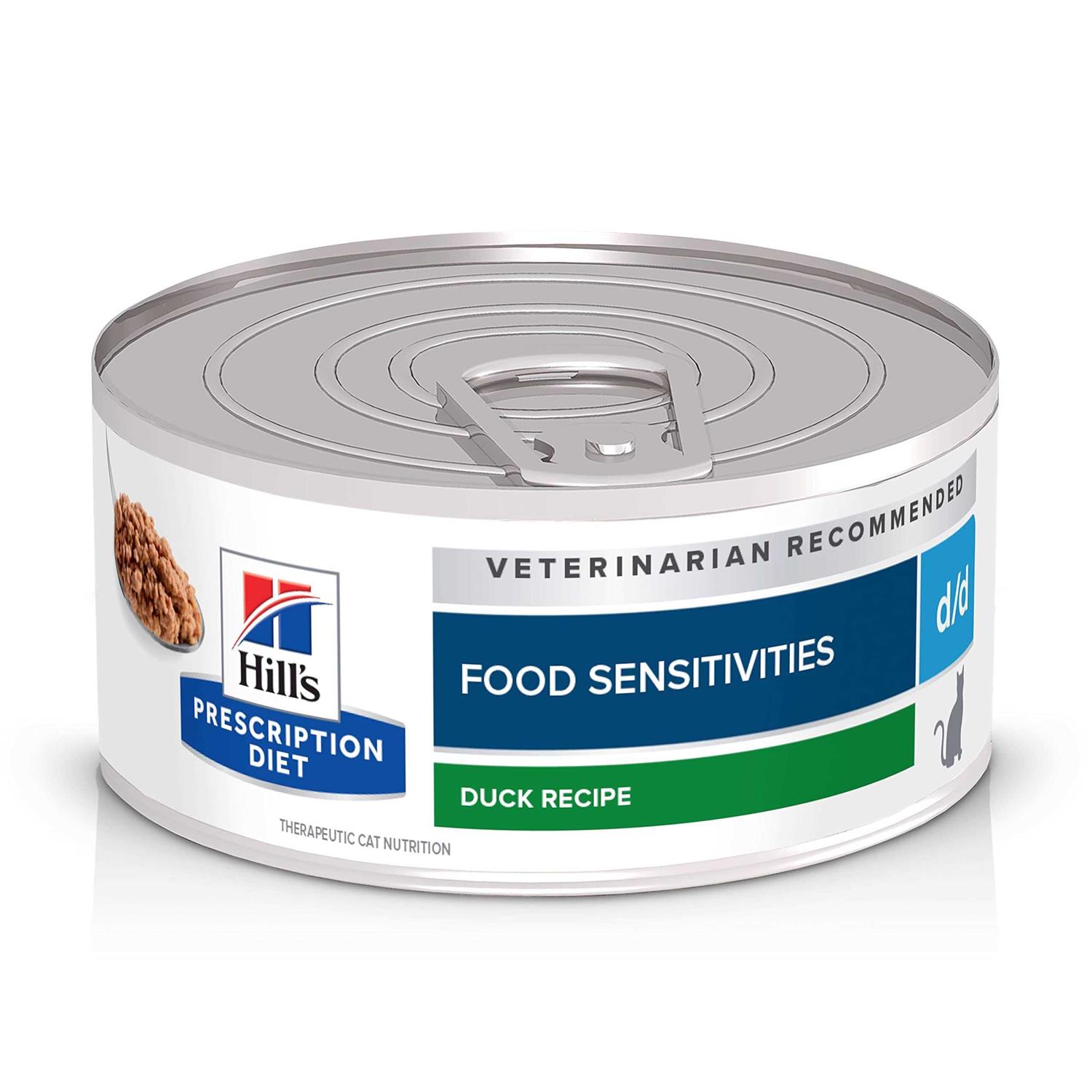 Hill’s Prescription Diet d/d Skin/Food Sensitivities Duck Formula Canned Cat Food - Healthber