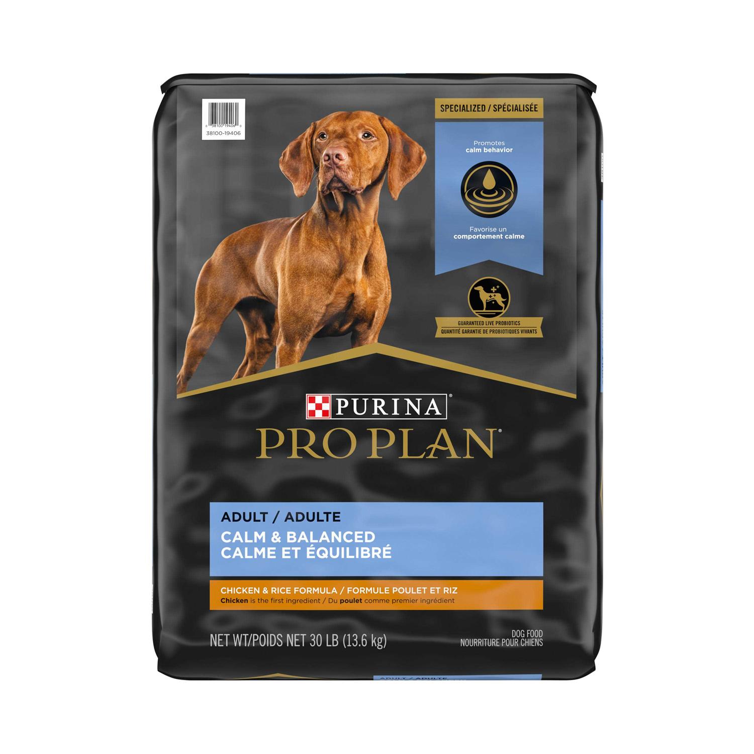 Purina Pro Plan Calm & Balanced Adult Chicken & Rice Formula Dry Dog Food - Healthber