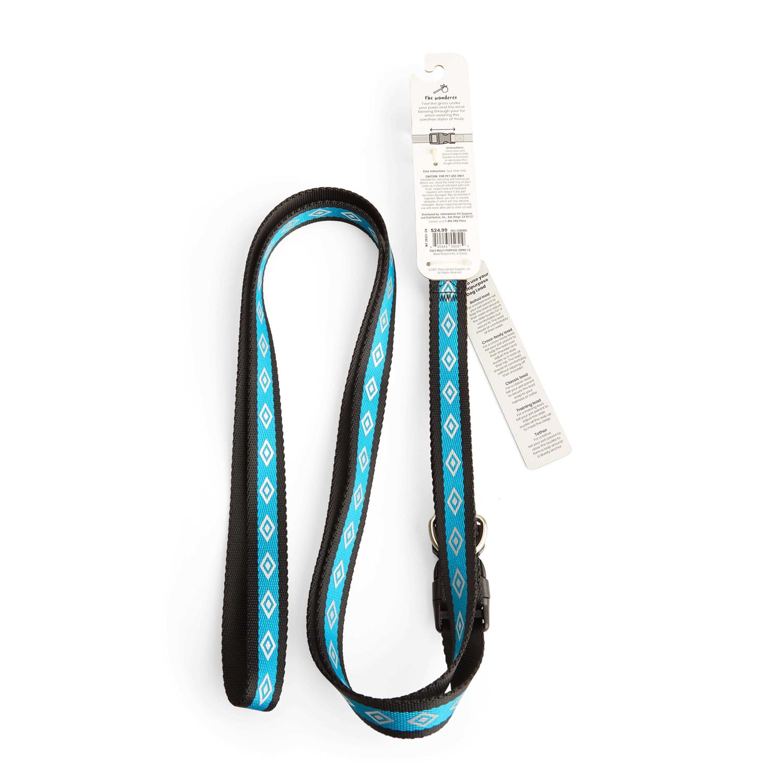 YOULY The Wanderer Diamond Multipurpose Dog Lead - Healthber
