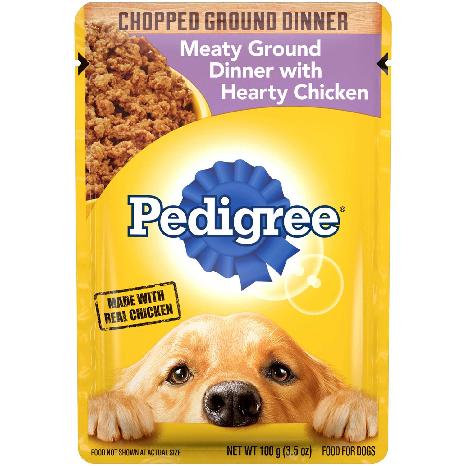 Pedigree Wet Dog Food Chopped Ground Dinner - Healthber