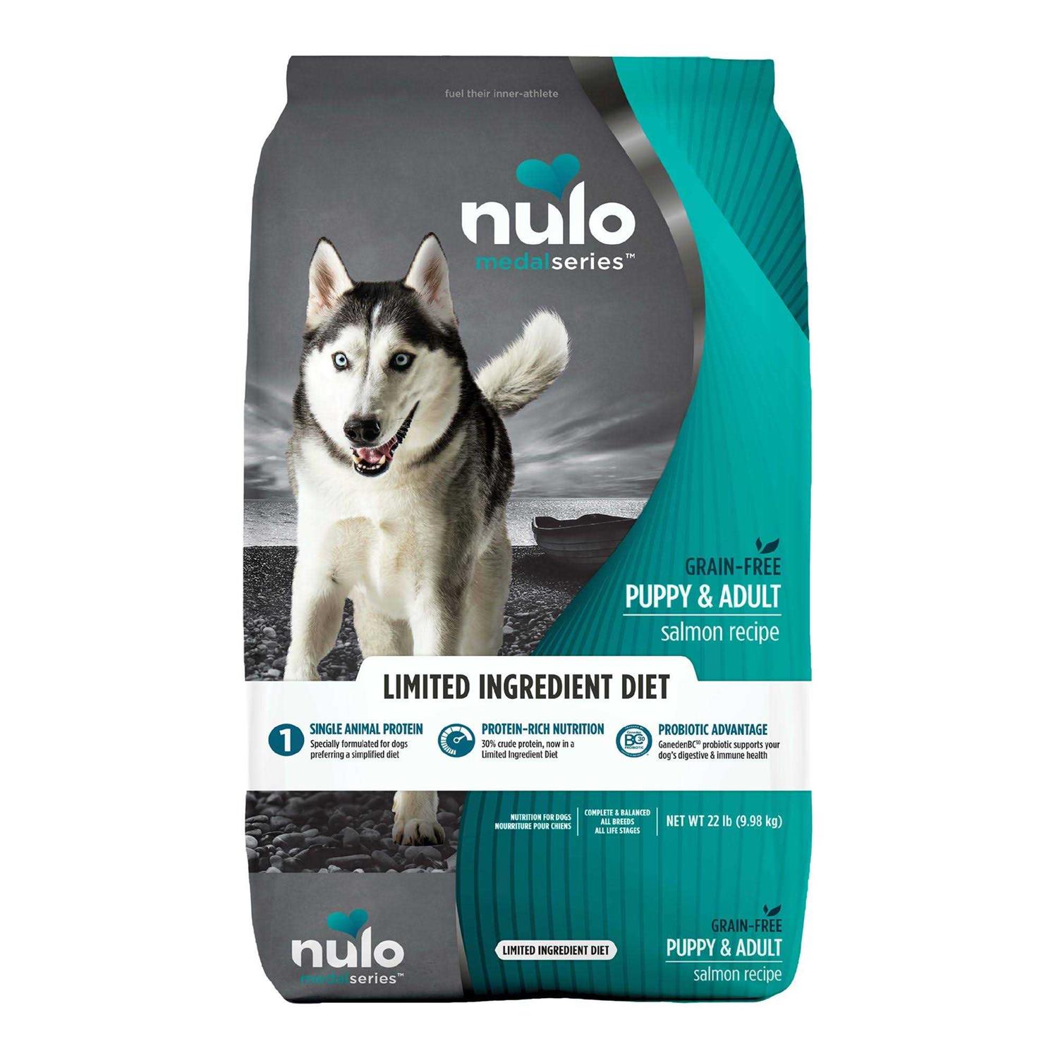 Nulo MedalSeries Grain Free Limited Ingredient Puppy & Adult Salmon Dog Food - Healthber