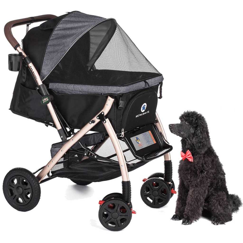 Pet Rover Extra Long Premium Pet Stroller - Healthber