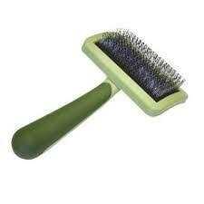 Safari Curved Firm Slicker Brush with Coated Tips for Long Hair - Healthber