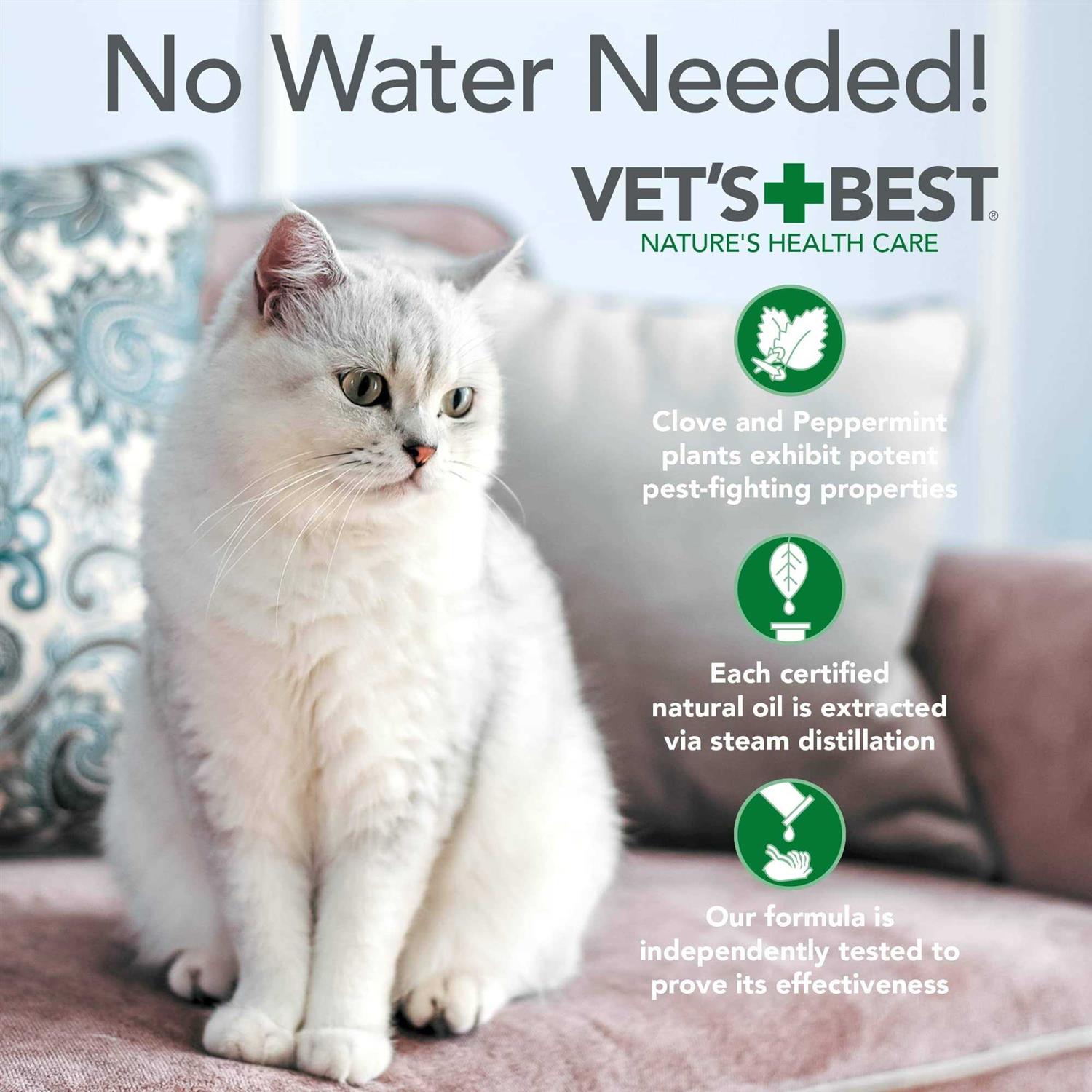 Vet’s Best Flea & Tick Waterless Bath for Cats - Healthber