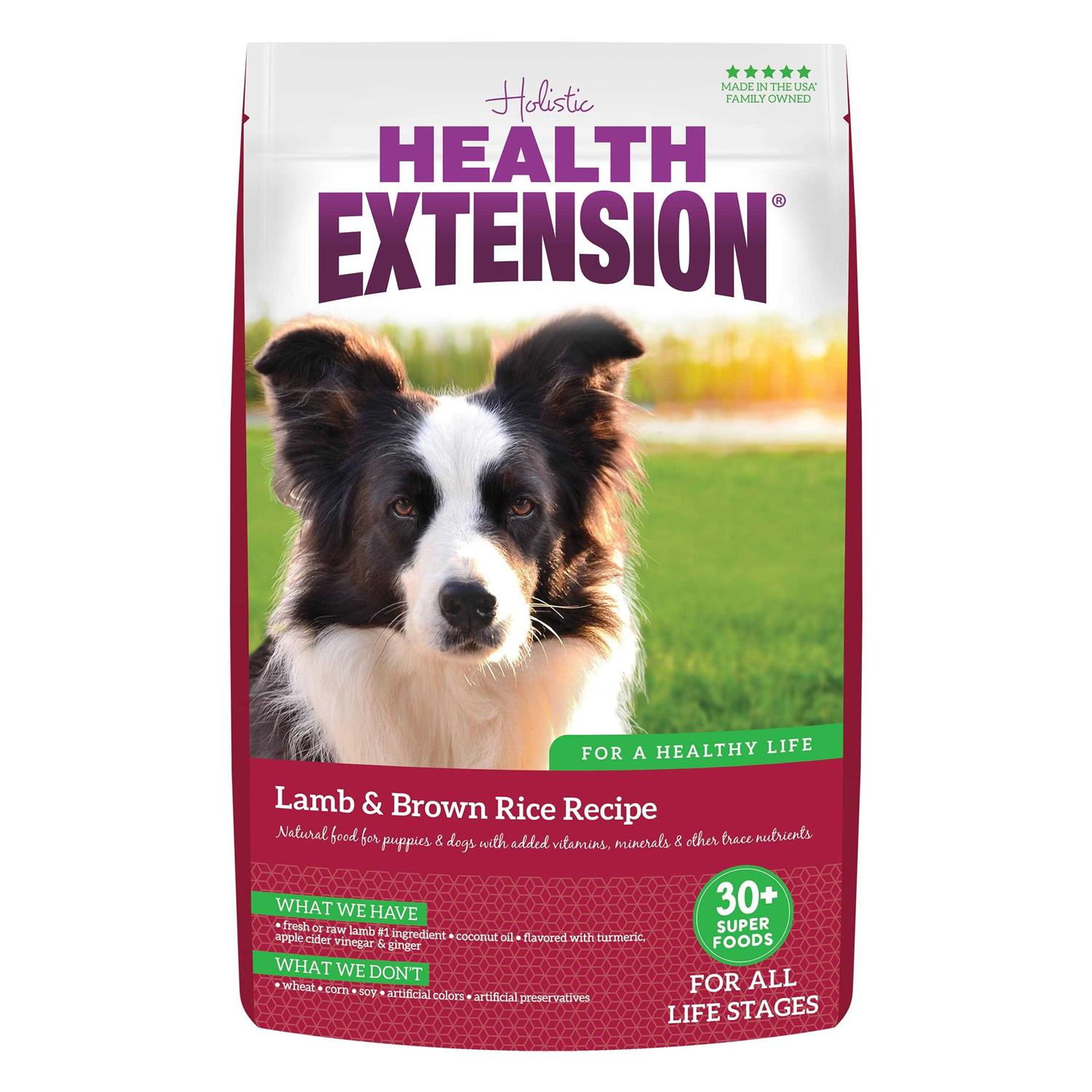 Health Extension Lamb & Brown Rice Dry Dog Food - Healthber