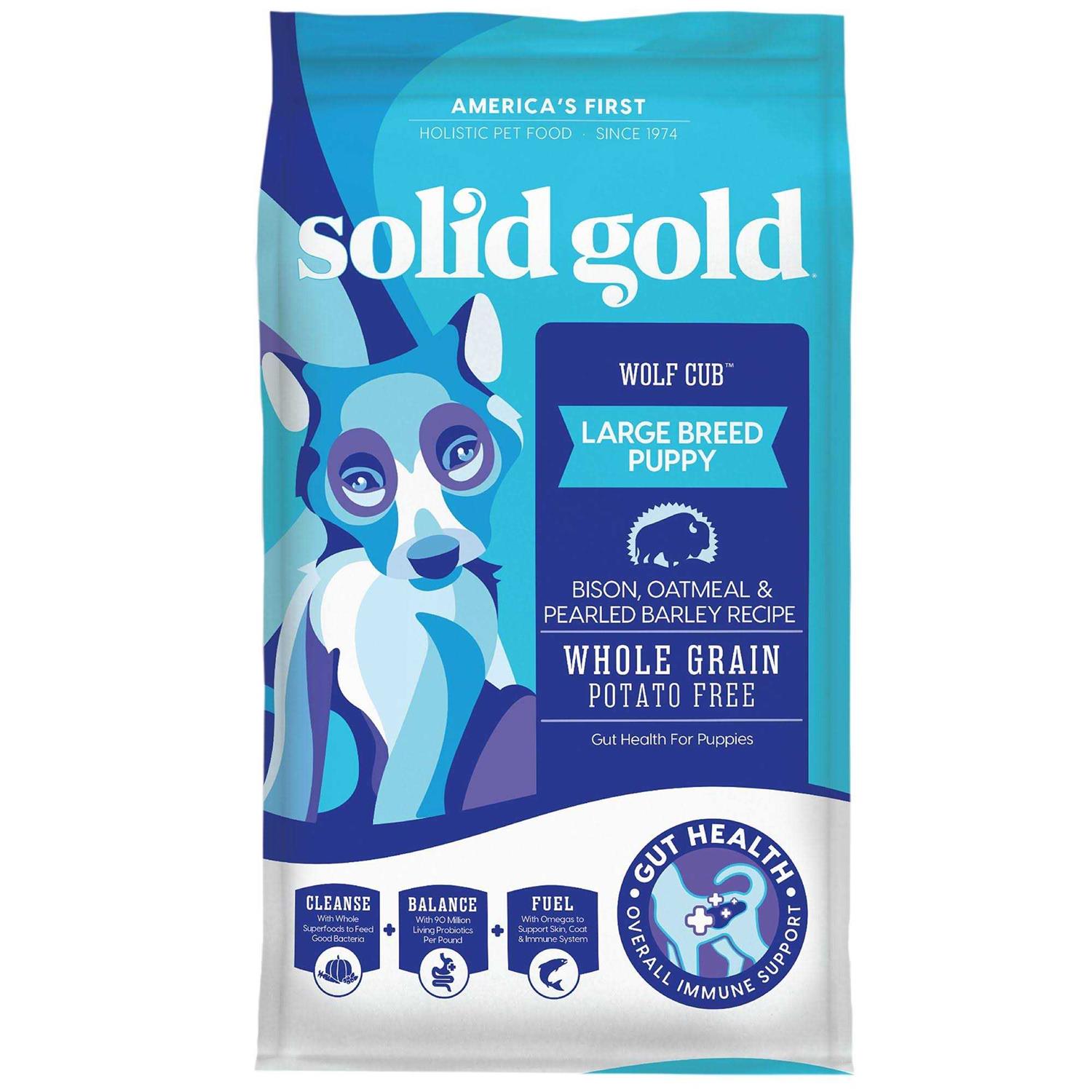 Solid Gold Wolf Cub Bison & Oatmeal Puppy Food - Healthber