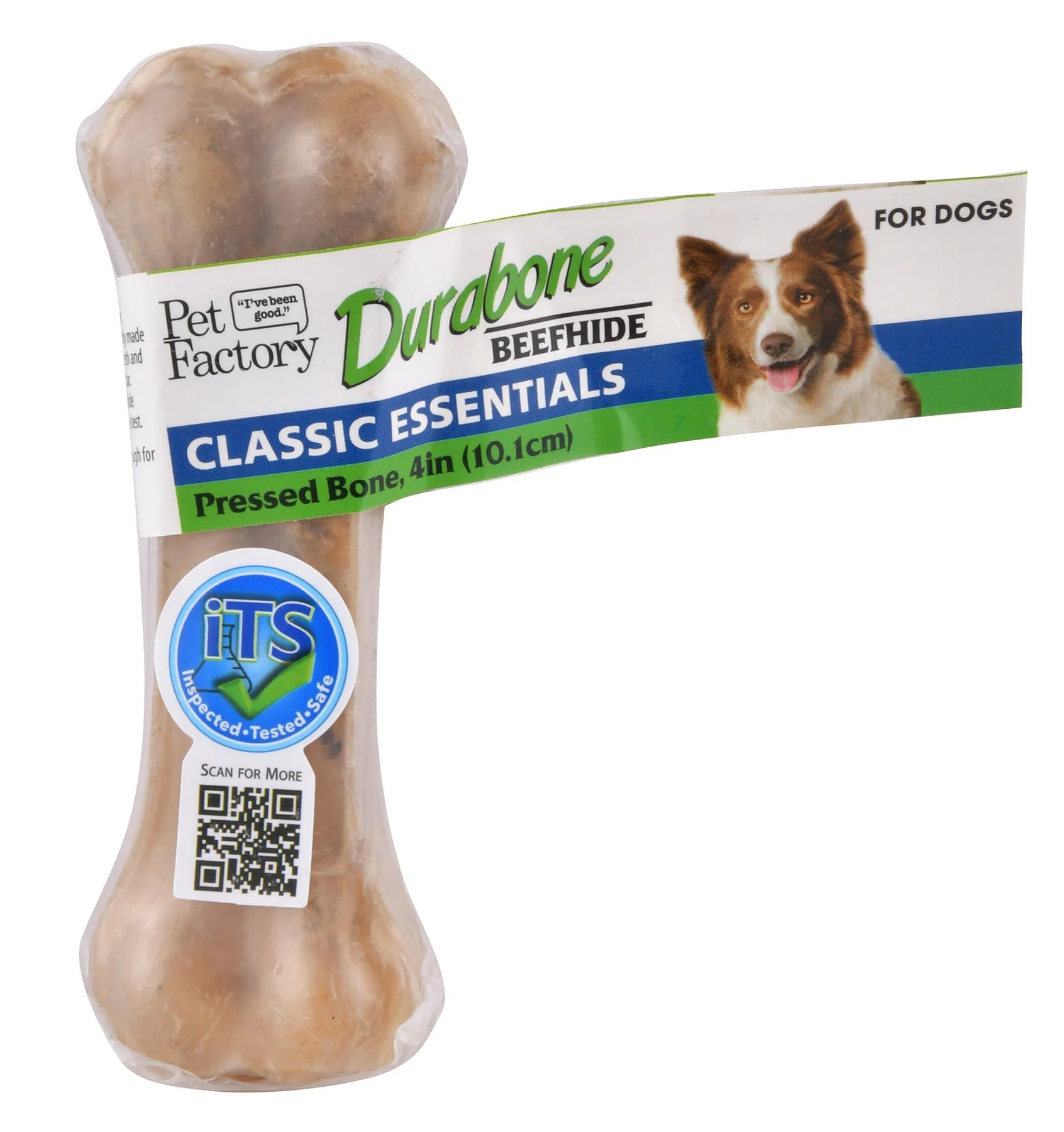 Pet Factory Natural Pressed Rawhide Bones - Healthber