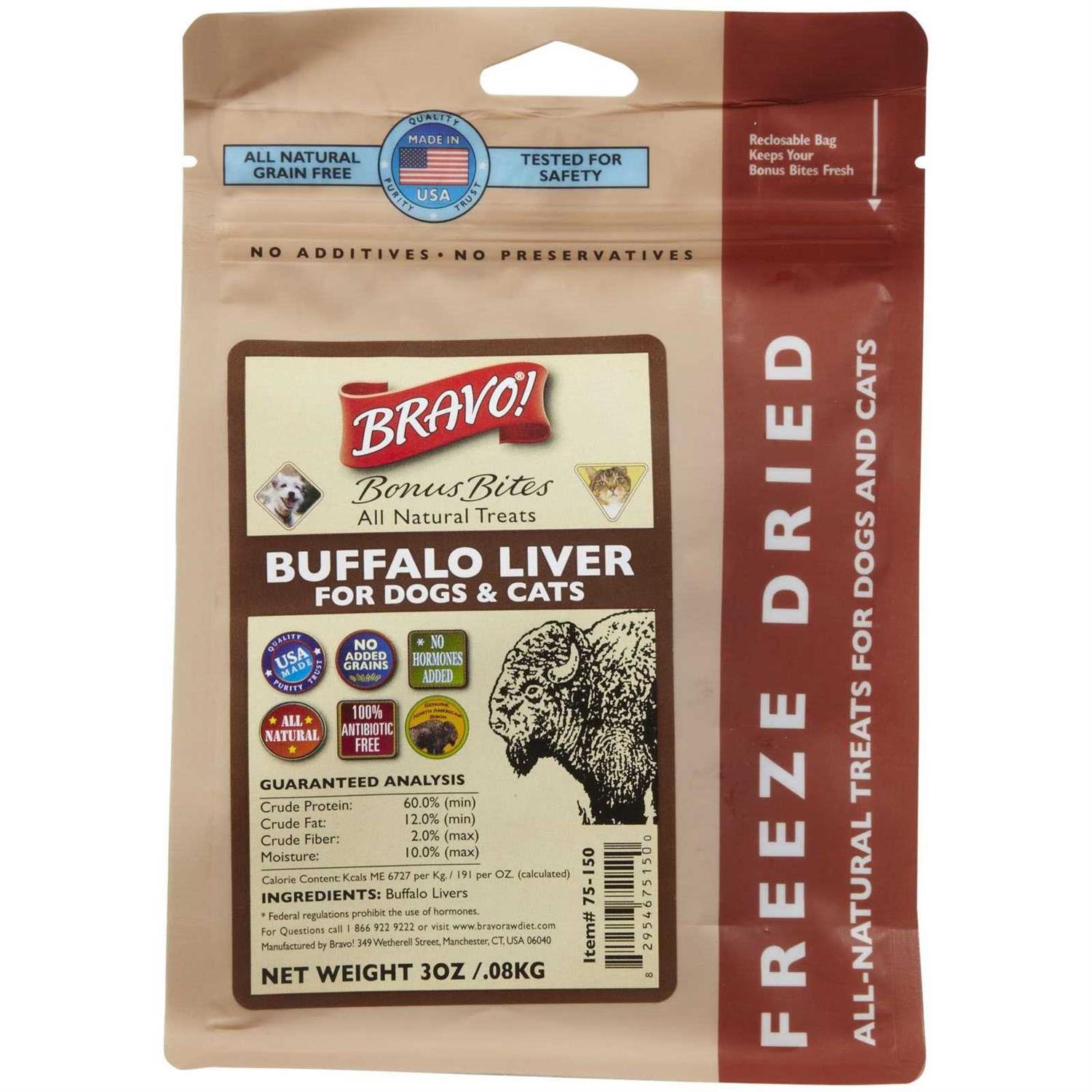Bravo! Bonus Bites Freeze Dried Dog Treats - Healthber