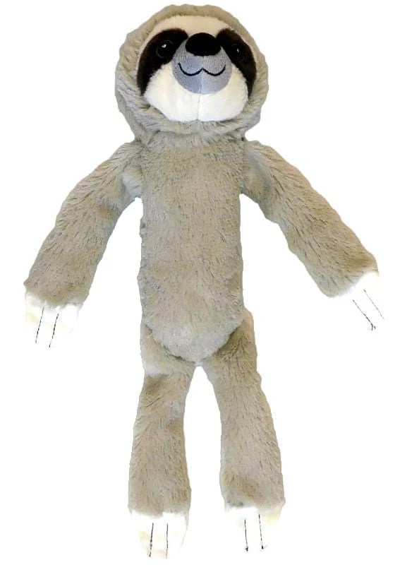 Shake & Squeak Plush Sloth Dog Toy, Assorted - Healthber
