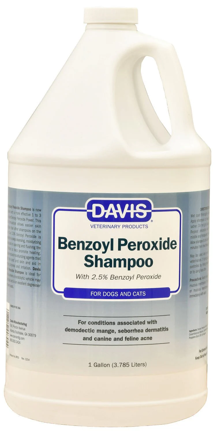 Davis Benzoyl Peroxide Pet Shampoo - Healthber