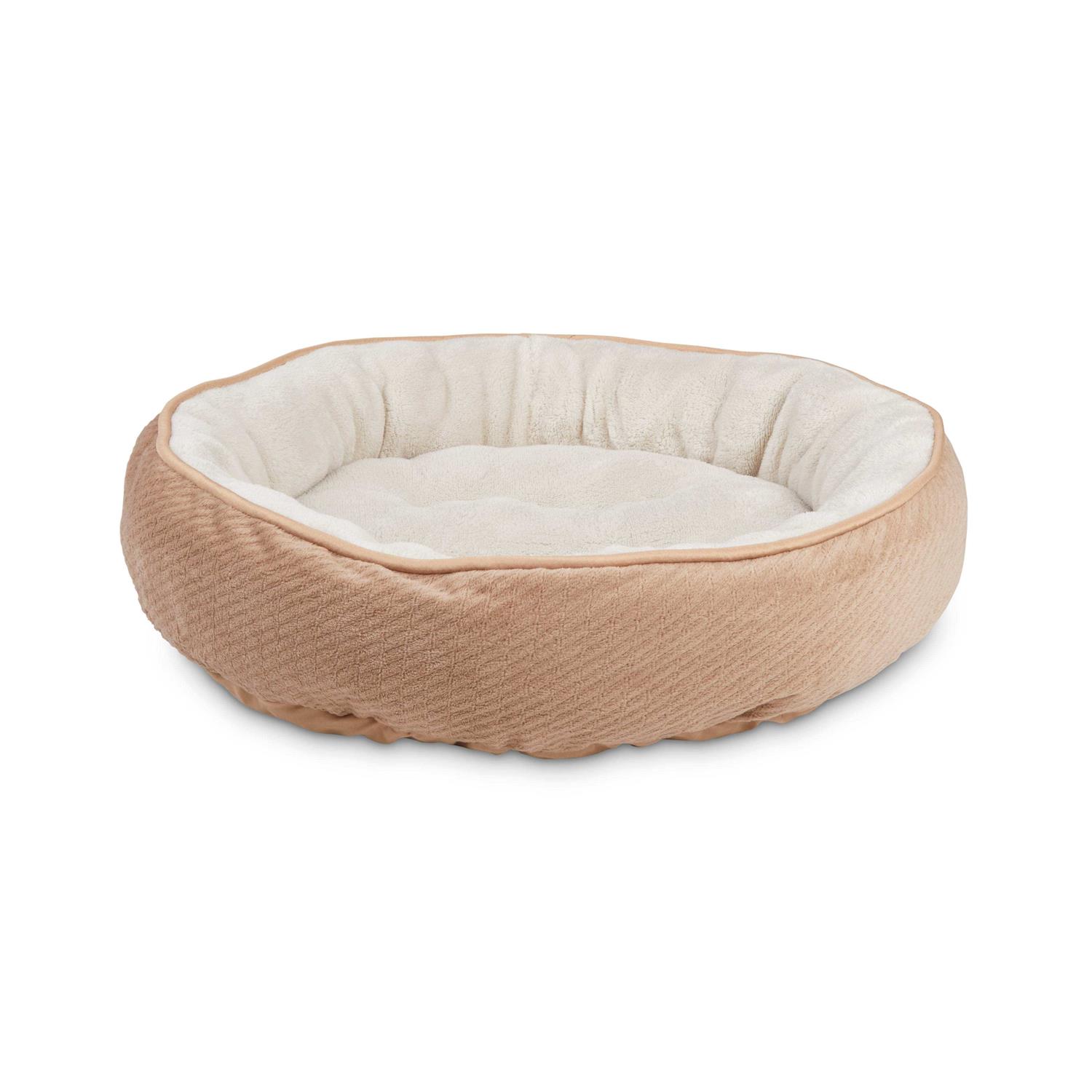 EveryYay Snooze Fest Textured Round Cat Bed - Healthber
