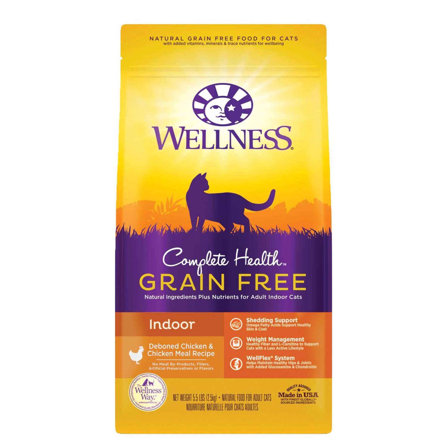 Wellness Complete Health Grain-Free Indoor Deboned Chicken Recipe Dry Cat Food - Healthber