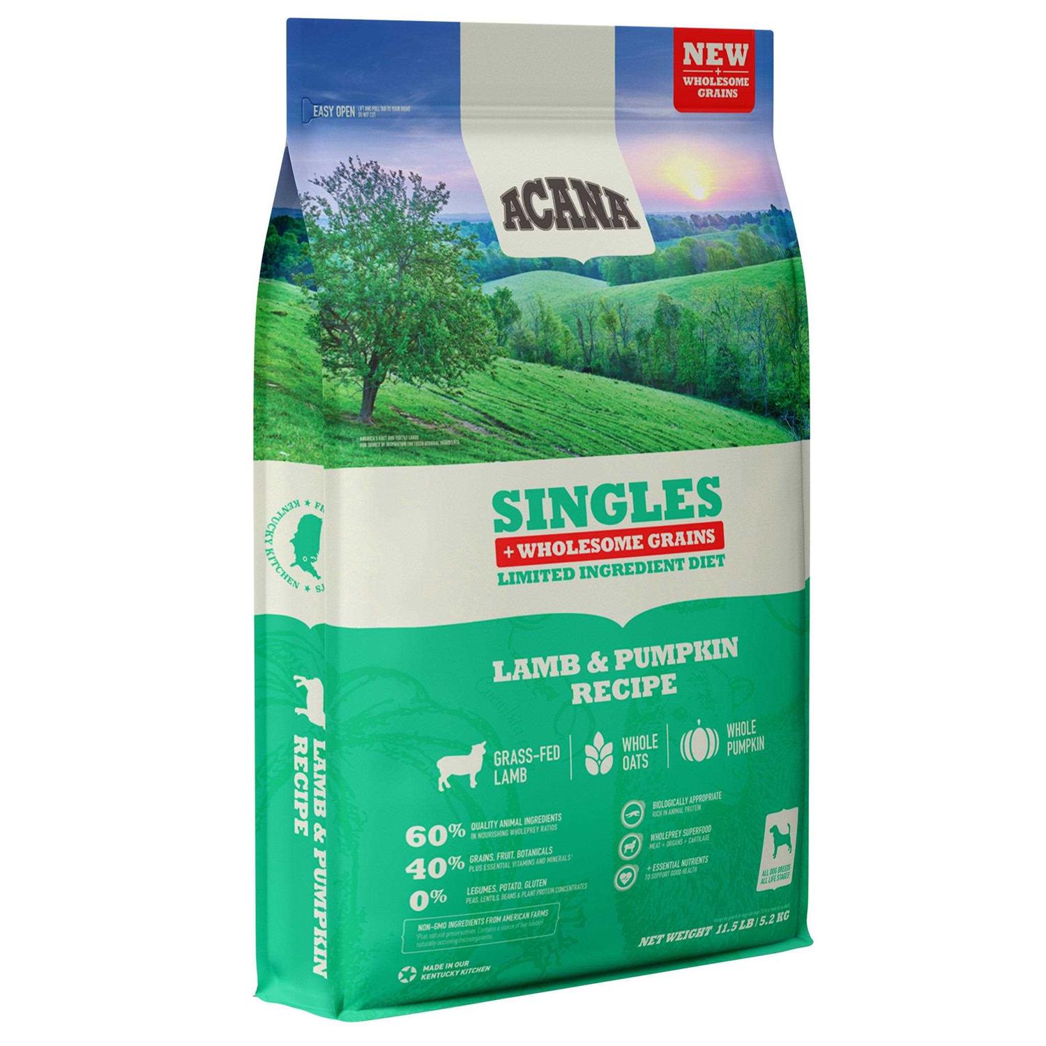 Acana Wholesome Grains Lamb & Pumpkin Dry Dog Food - Healthber