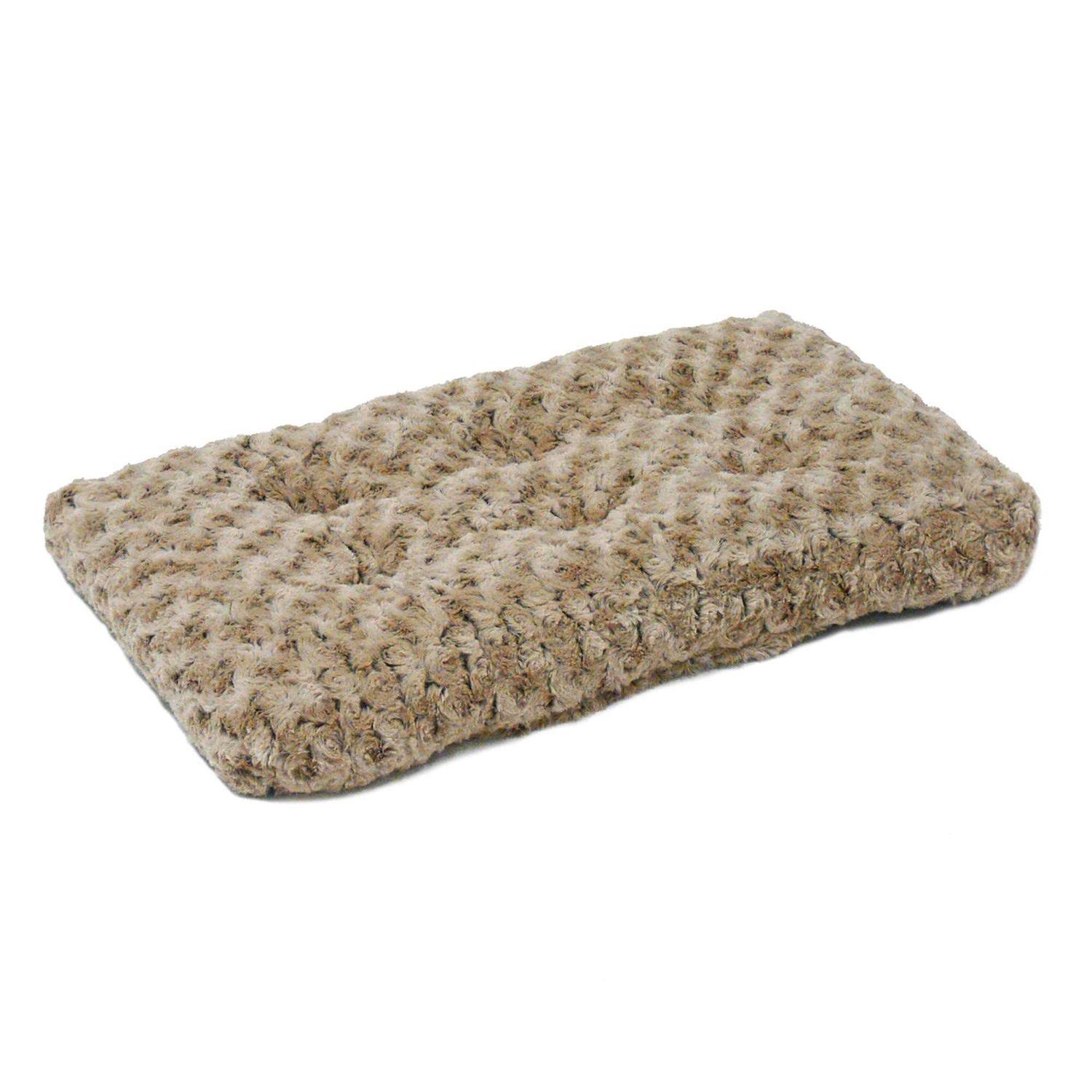 Midwest Quiet Time Ombre Swirl Mocha Pet Bed - Healthber