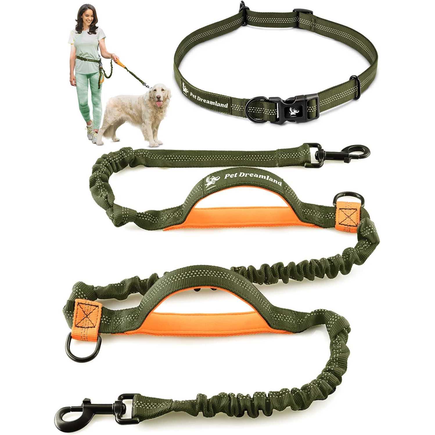 Pet Dreamland Exquisite Waist Leash for Dog Walking Large Dogs Hands Free Dog Leash - Healthber