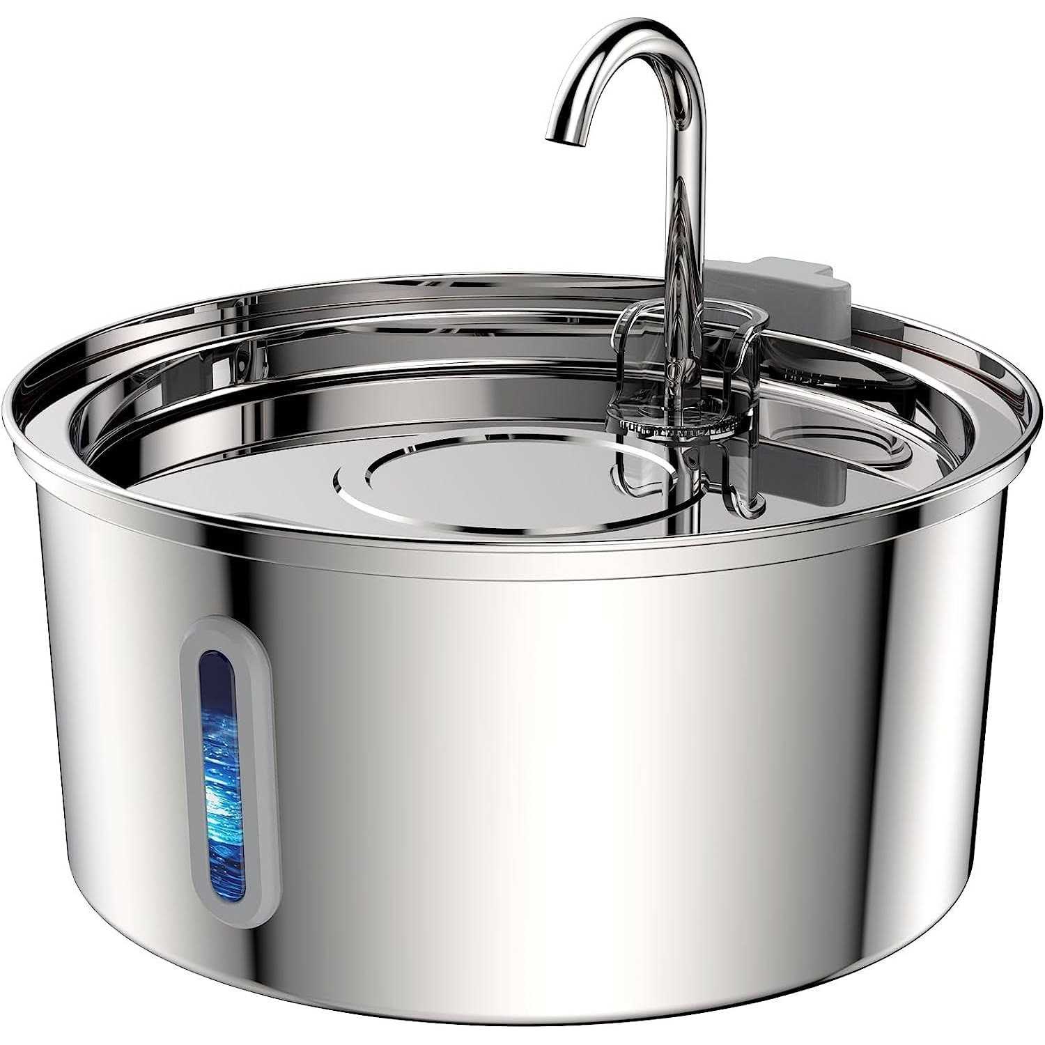 Tomxcute 3.2L Stainless Steel Cat Water Fountain for Drinking Tap Cat Fountain for Cats Terriers small-sized dogs - Healthber
