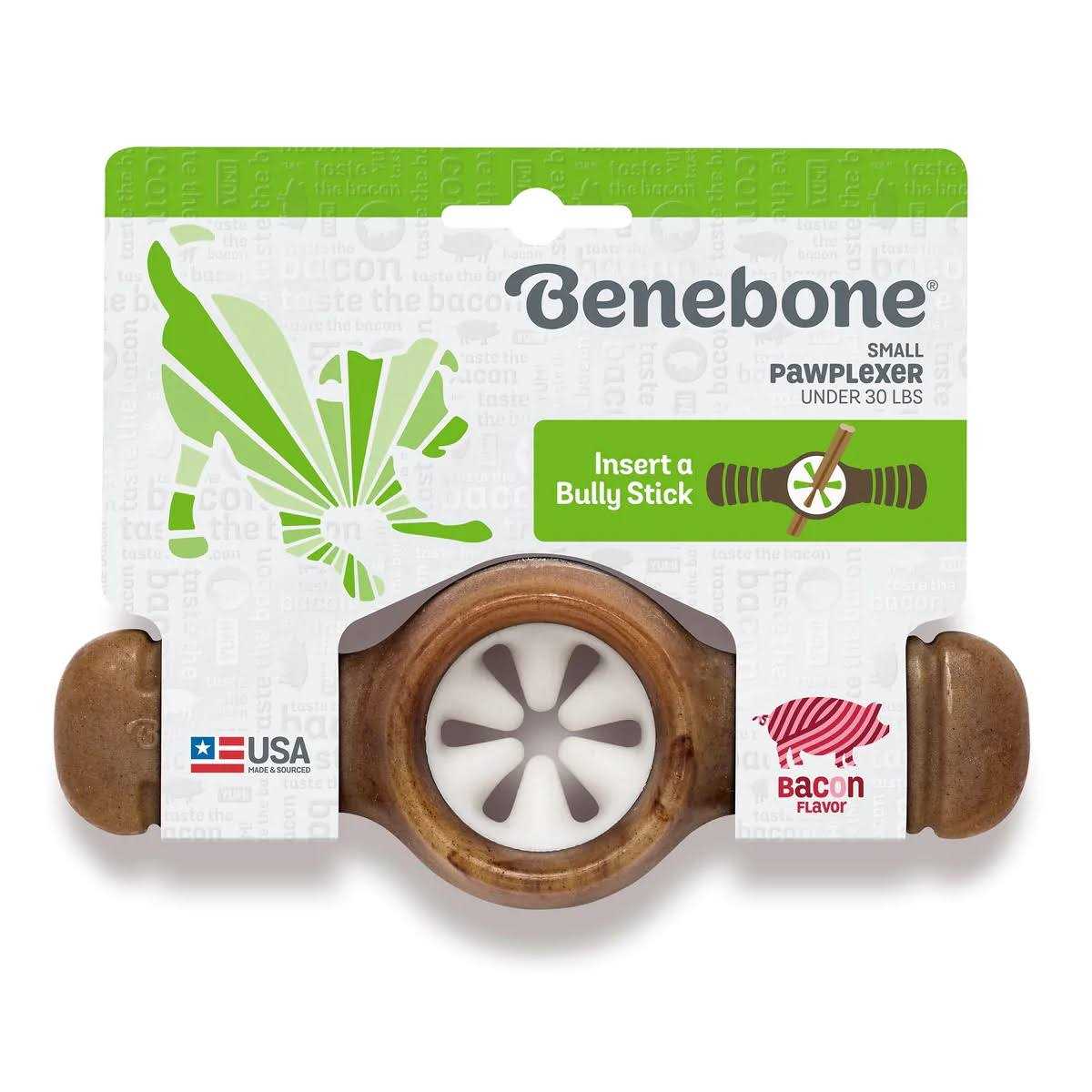 Benebone Bacon Pawplexer Dog Chew Toy - Healthber