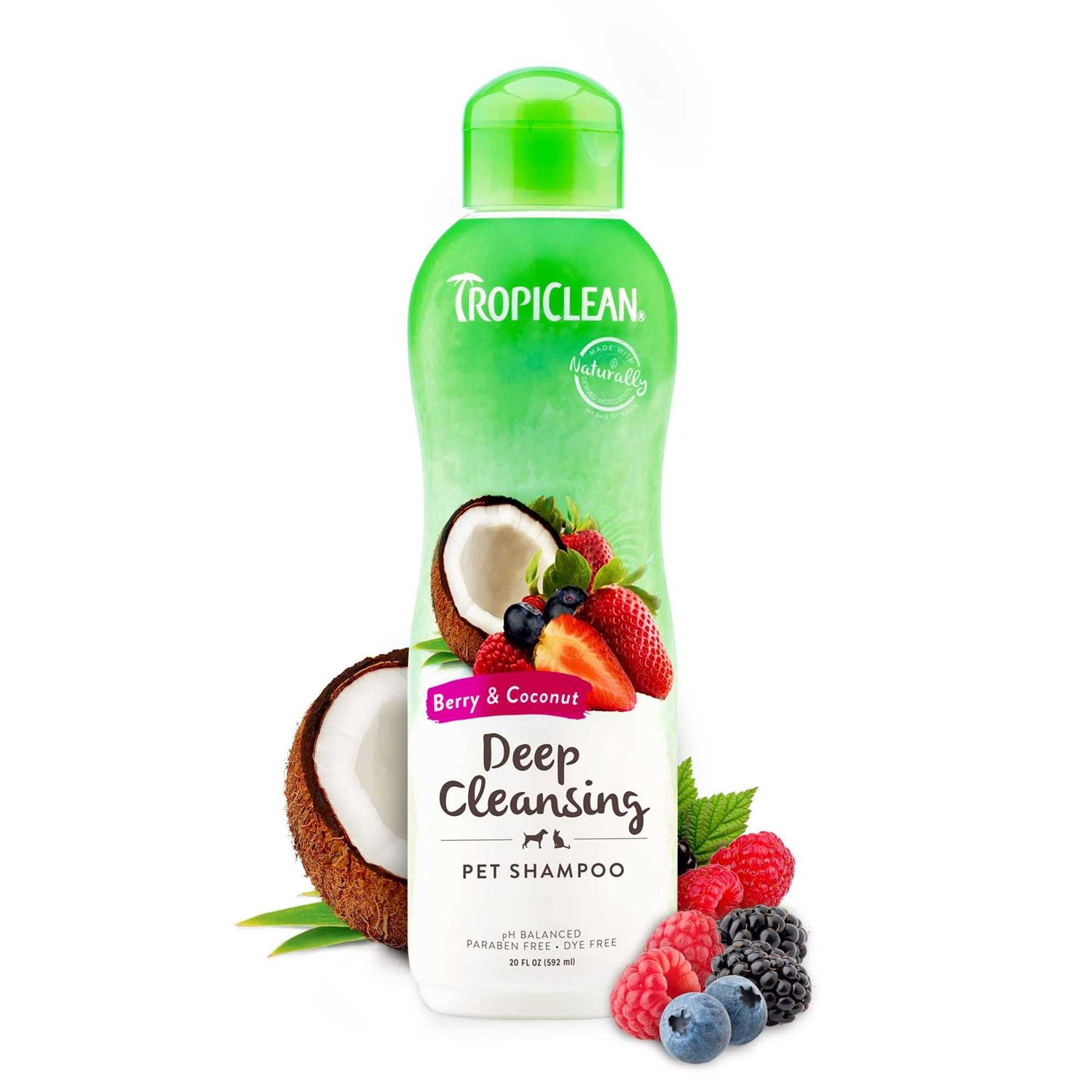 Tropiclean Shampoo Deep Cleaning Berry & Coconut - Healthber